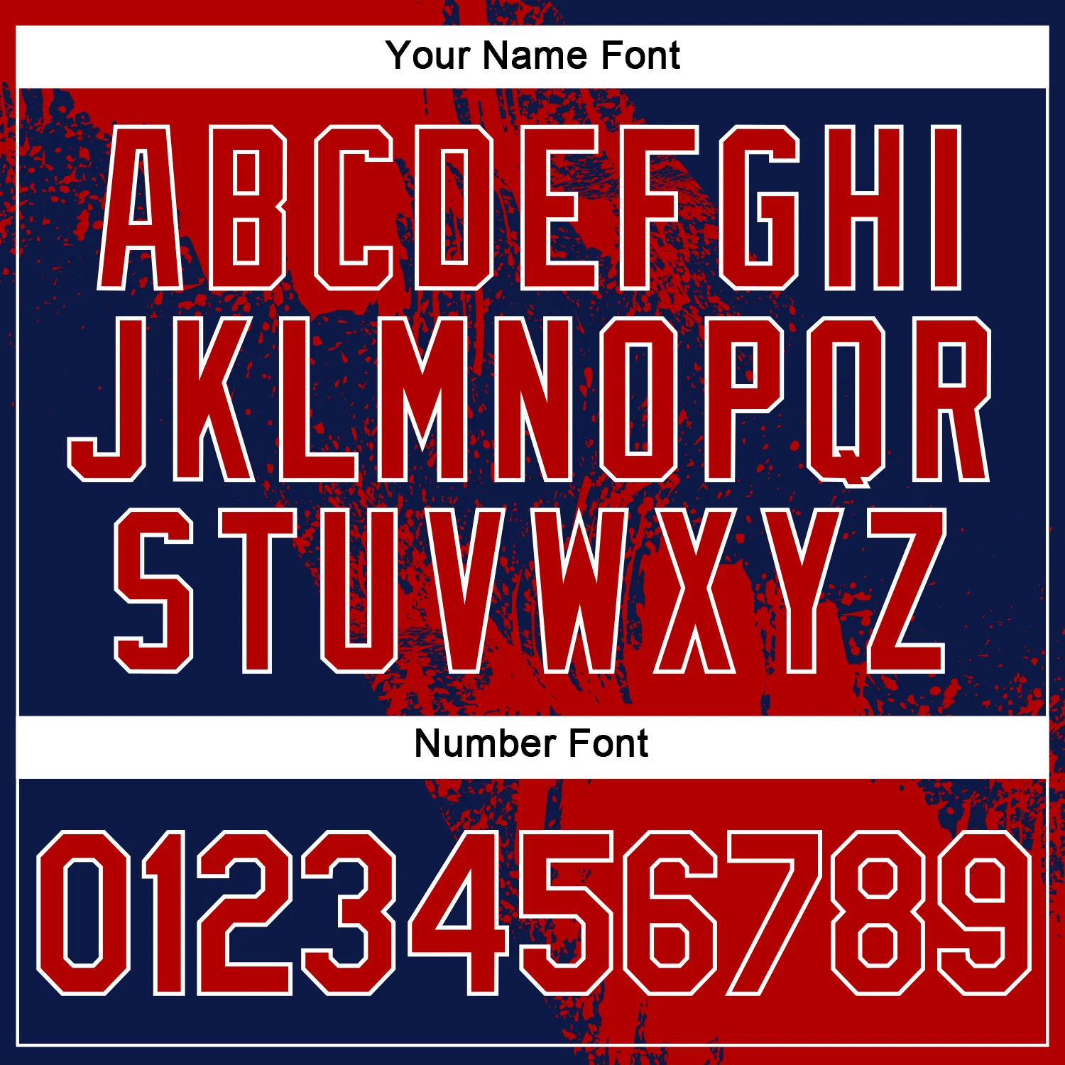 Custom Red Navy-White 3D Pattern Design Abstract Brush Stroke Performance Polo Shirt