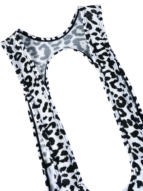 Kitty Women's Quick Pee Bib Shorts White