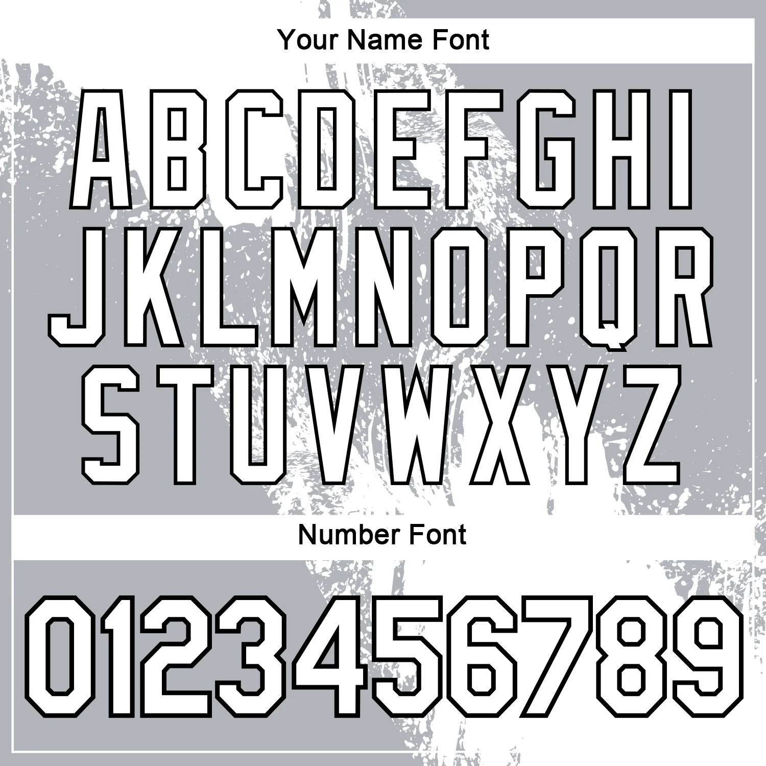 Custom White Gray-Black 3D Pattern Design Abstract Brush Stroke Performance Polo Shirt