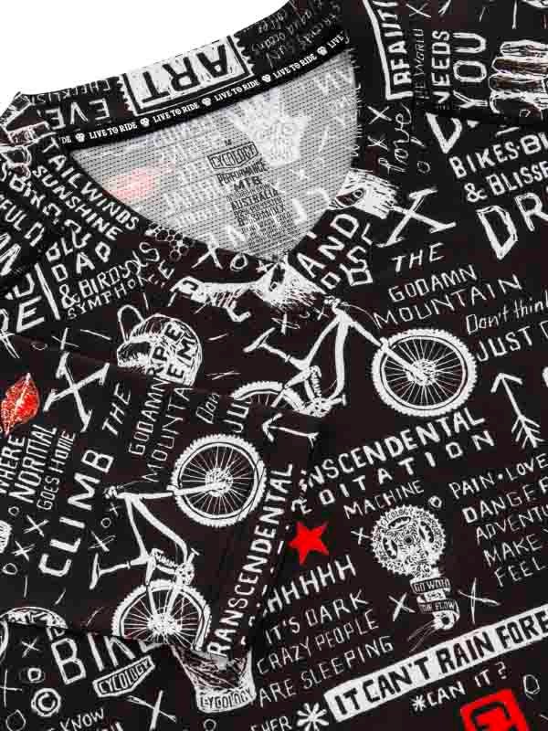 Graffiti Men's Long Sleeve MTB Jersey