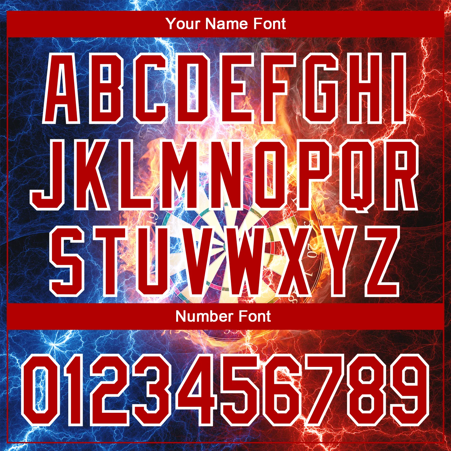 Custom Black Red-White 3D Pattern Design Lightning Flame Dart Board Performance Golf Polo Shirt