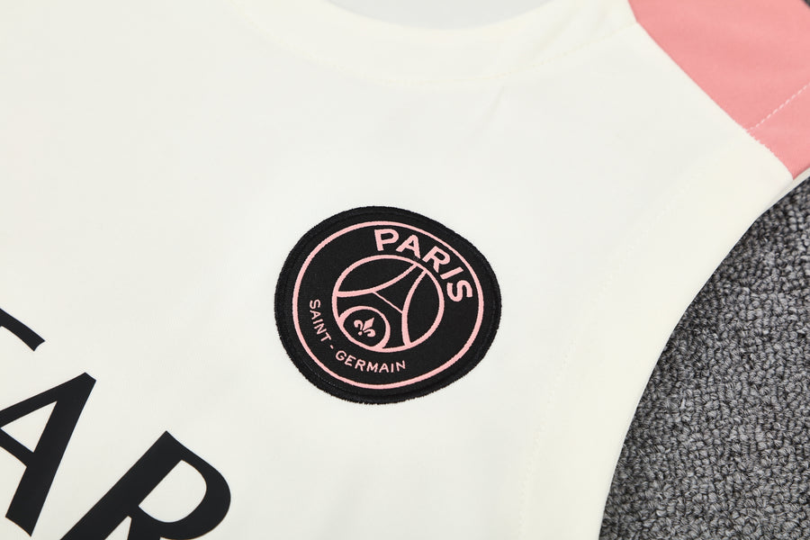 Kit Tank Top + Shorts PSG White/Black/Pink Training 25/26
