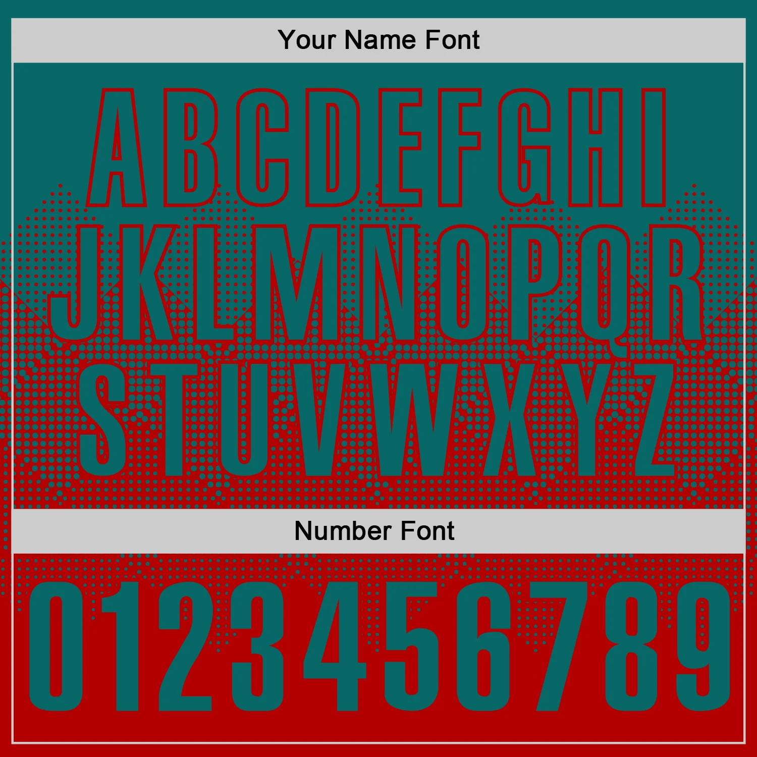 Custom Teal Red 3D Gradient Square Shape Performance Polo Shirt