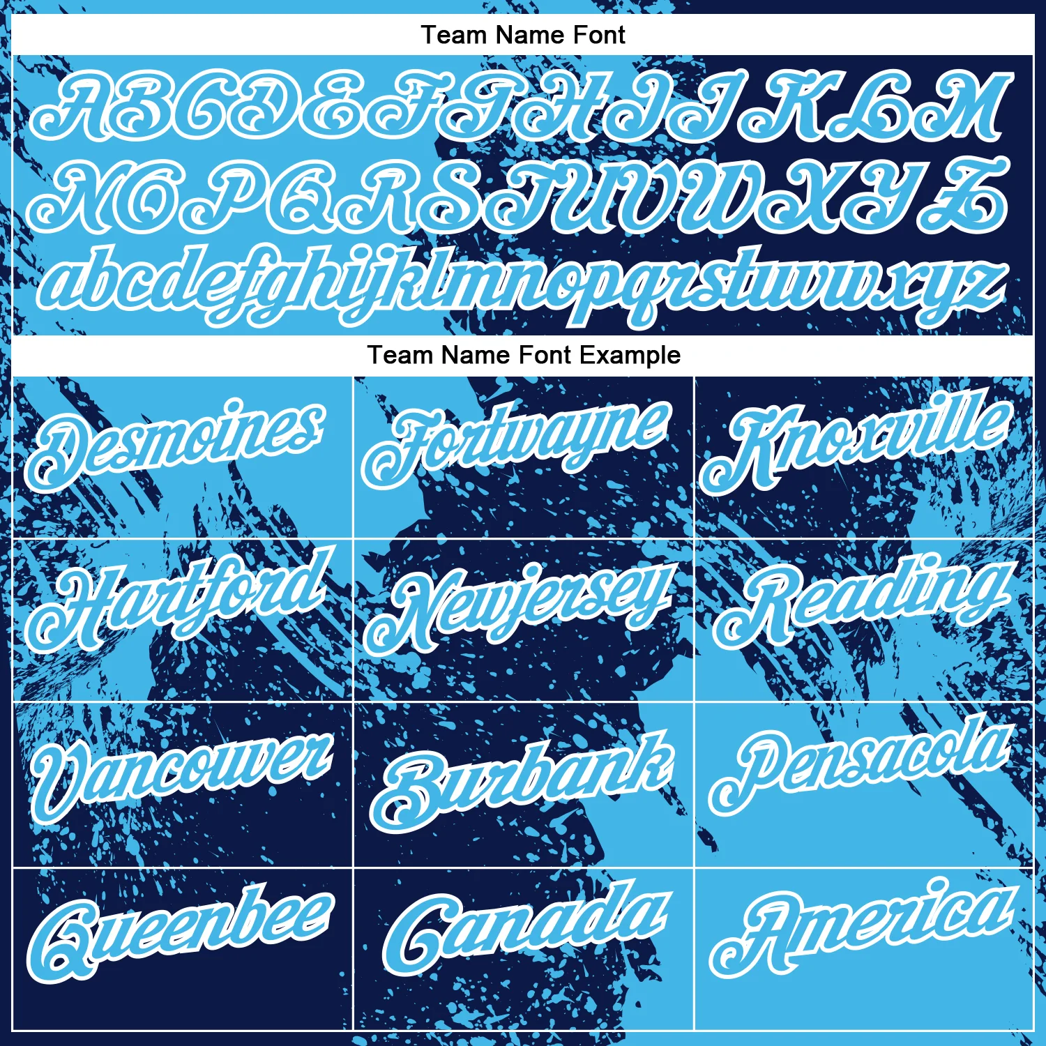 Custom Sky Blue Navy-White 3D Pattern Design Abstract Brush Stroke Performance Polo Shirt