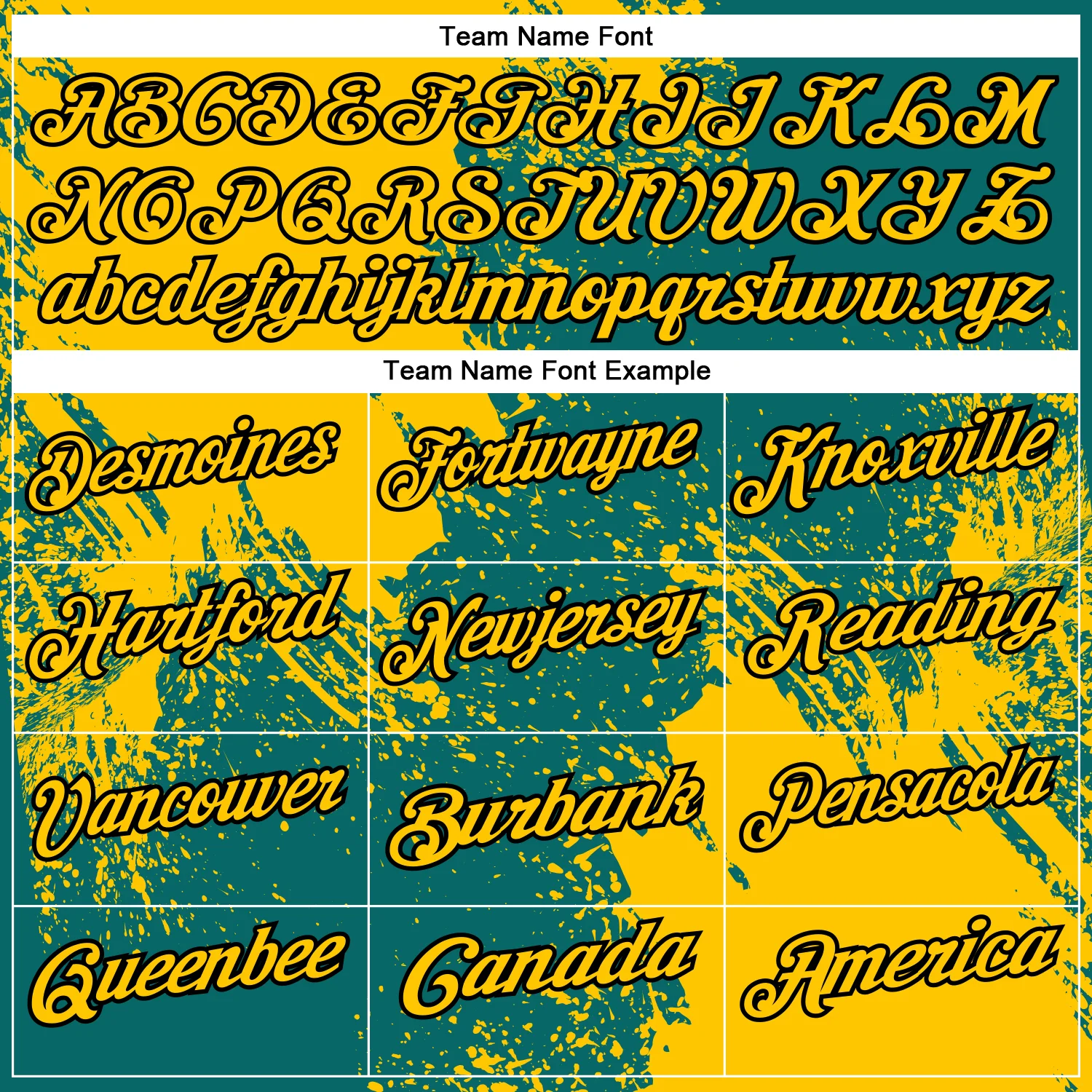 Custom Yellow Teal-Black 3D Pattern Design Abstract Brush Stroke Performance Polo Shirt