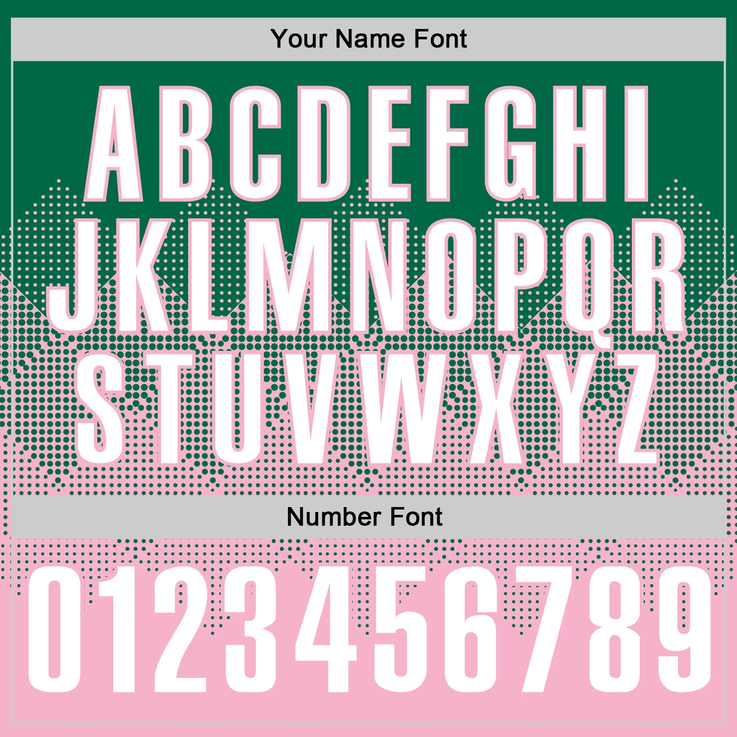 Custom Kelly Green White-Light Pink 3D Gradient Square Shape Performance Polo Shirt