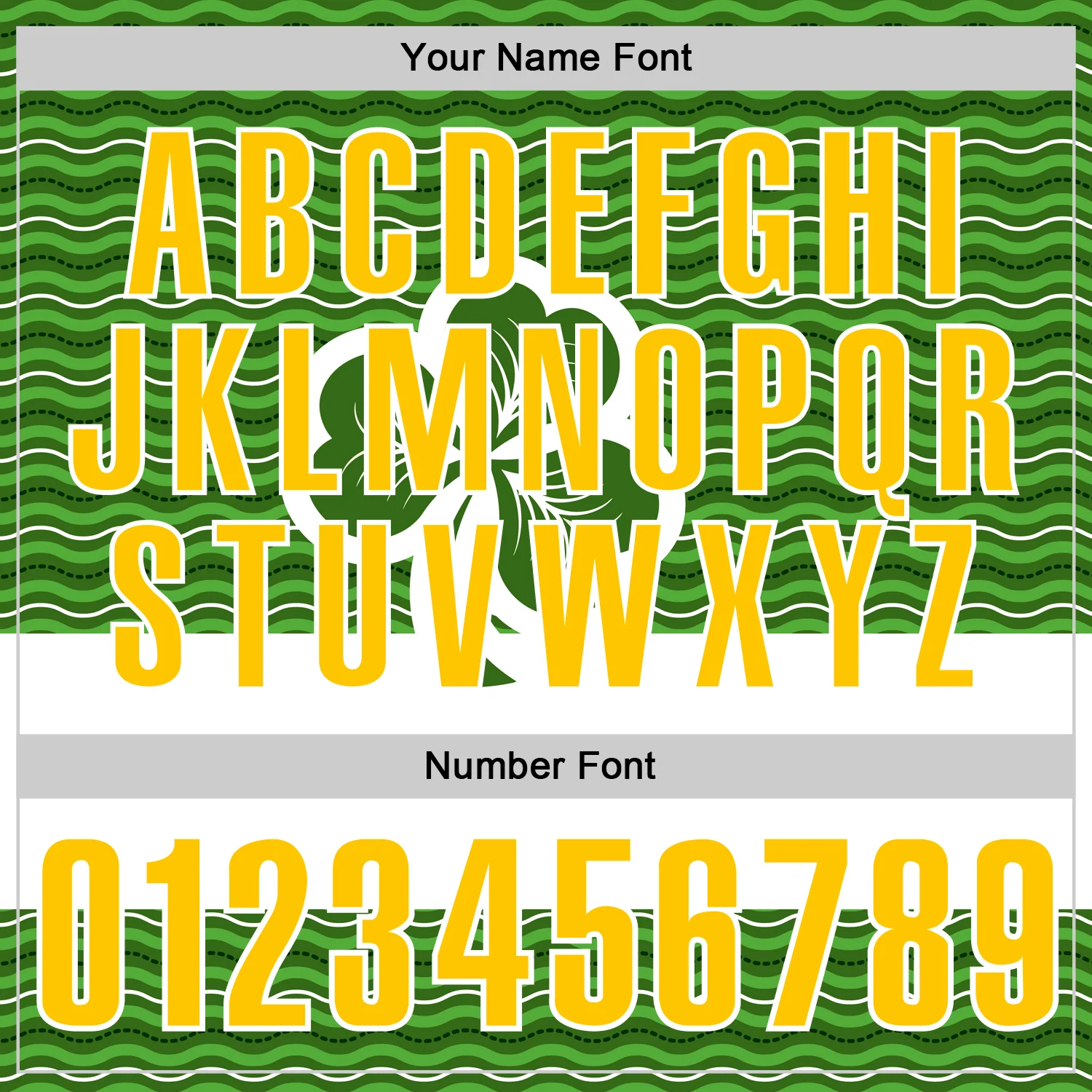 Custom Green Yellow-White 3D St. Patrick's Day Shamrock Performance Polo Shirt