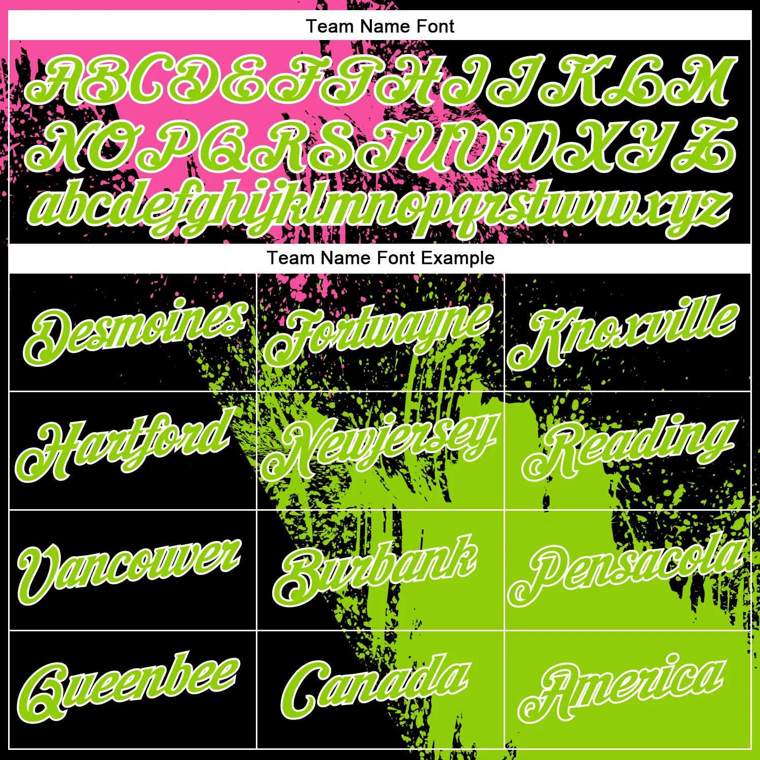 Custom Pink Neon Green-Black 3D Pattern Design Abstract Brush Stroke Performance Polo Shirt