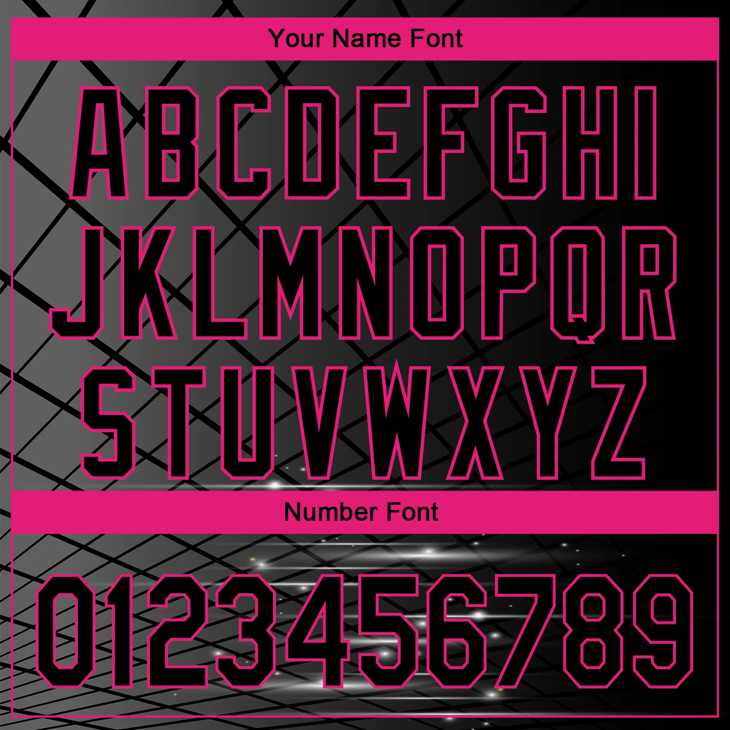 Custom Black Hot Pink 3D Pattern Design Billiards Performance Polo Shirt