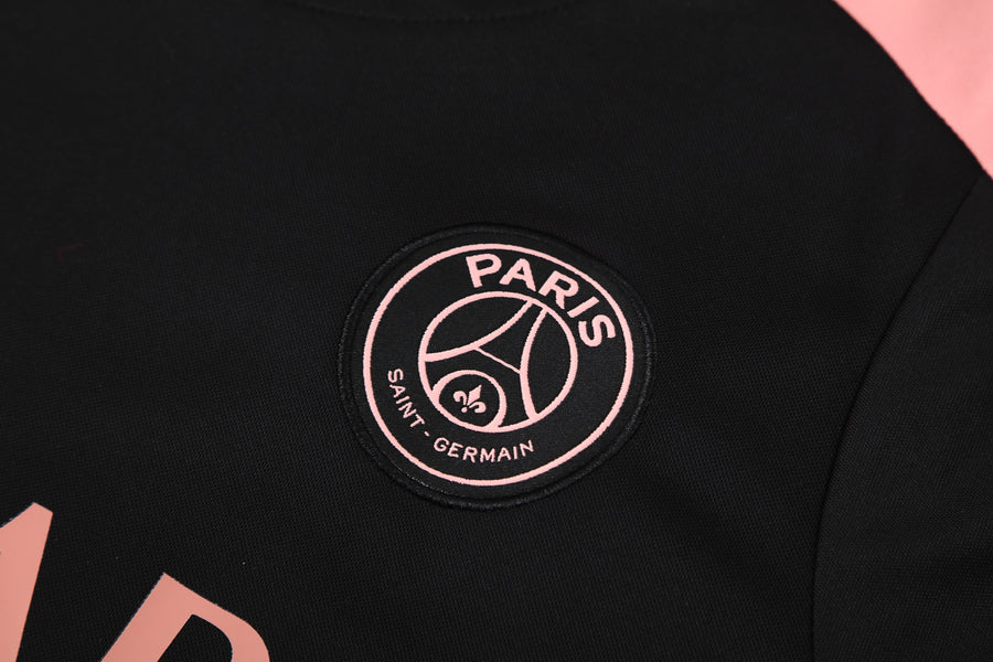 Kit Shirt + Shorts PSG Black/Pink Training 25/26