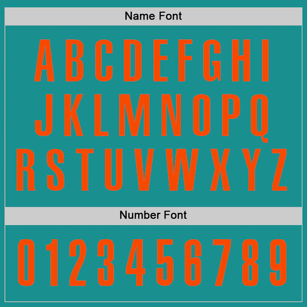 Custom Aqua Orange Performance Golf Polo Shirt