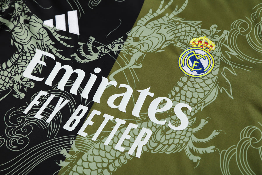 Kit Shirt + Shorts Real Madrid Black/Green Training 25/26