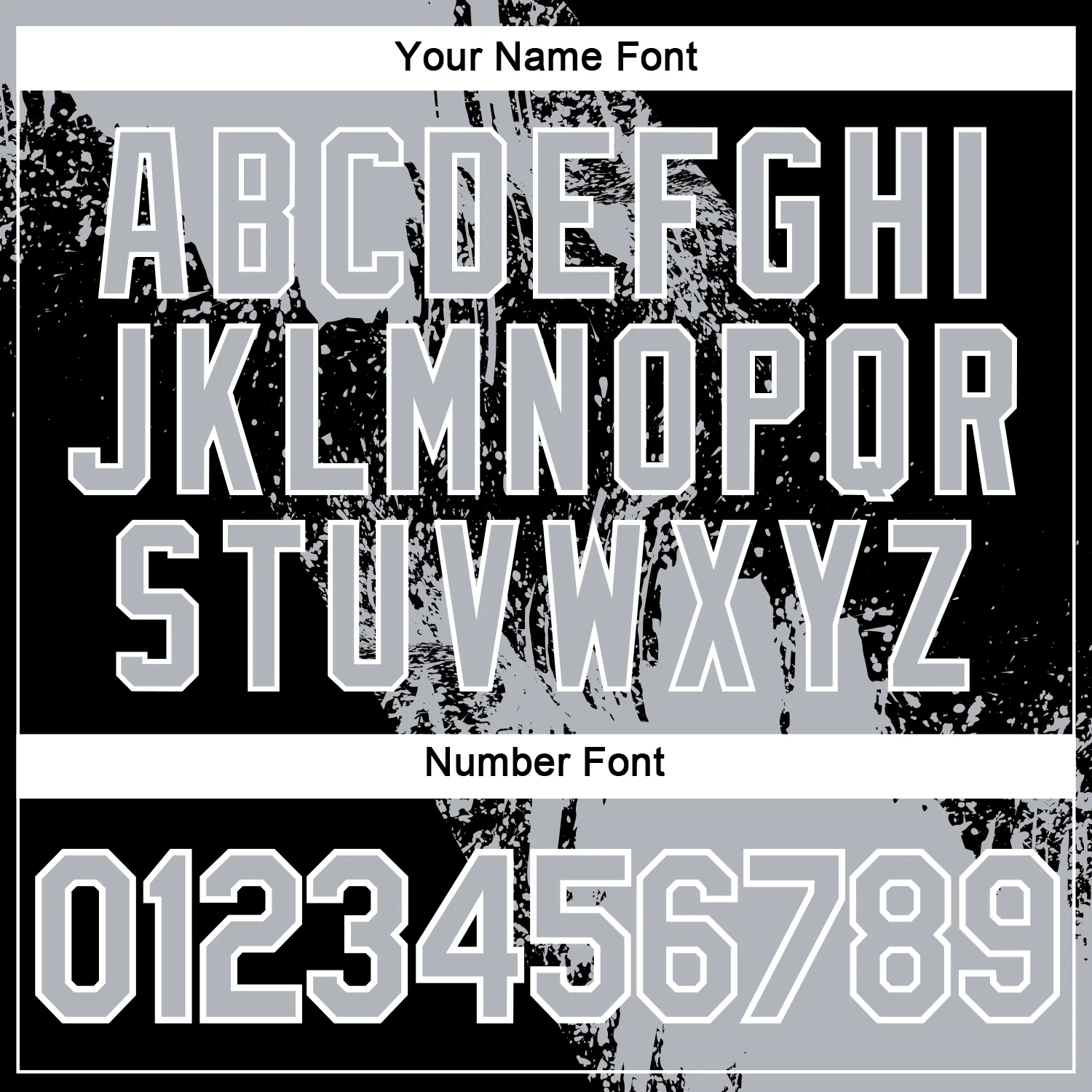 Custom Gray Black-White 3D Pattern Design Abstract Brush Stroke Performance Polo Shirt