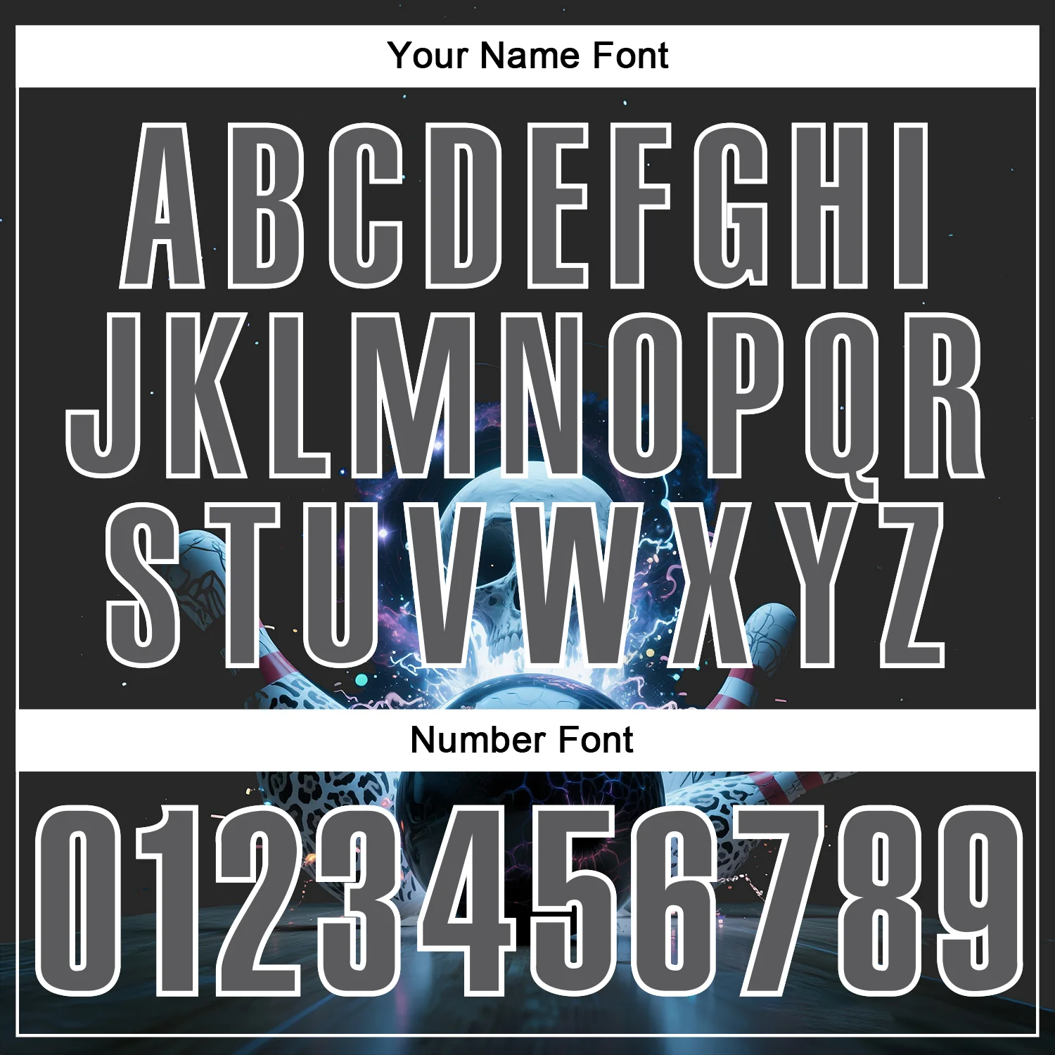 Custom Steel Gray White 3D Galaxy Leopard Print Skull Bowling Performance Polo Shirt