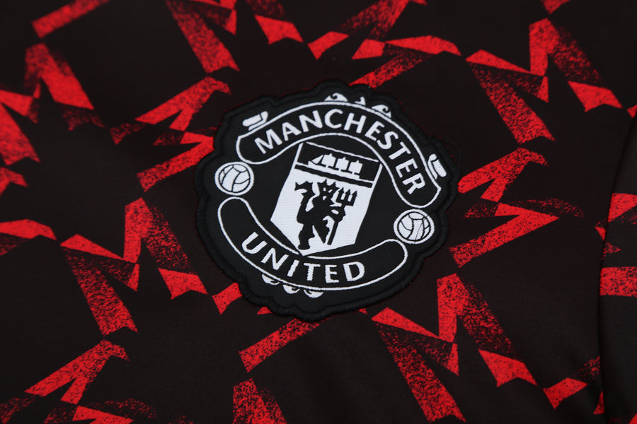 Kit Shirt + Shorts Manchester United Black/Red Training 25/26
