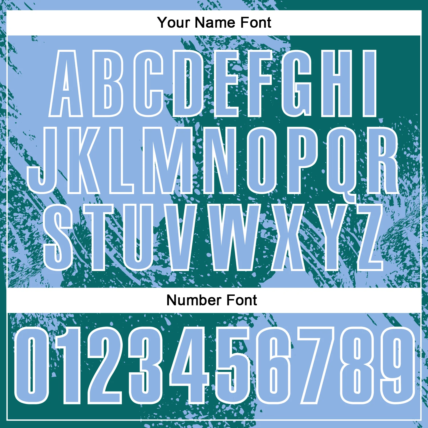 Custom Light Blue Teal-White 3D Pattern Design Abstract Brush Stroke Performance Polo Shirt