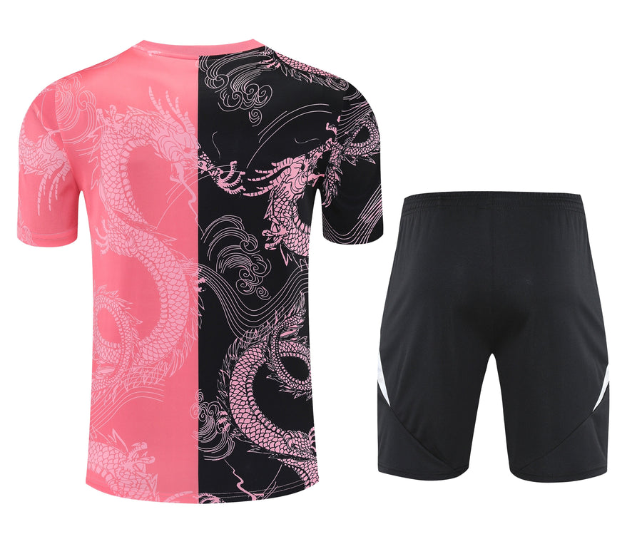 Kit Shirt + Shorts Real Madrid Black/Pink Training 25/26