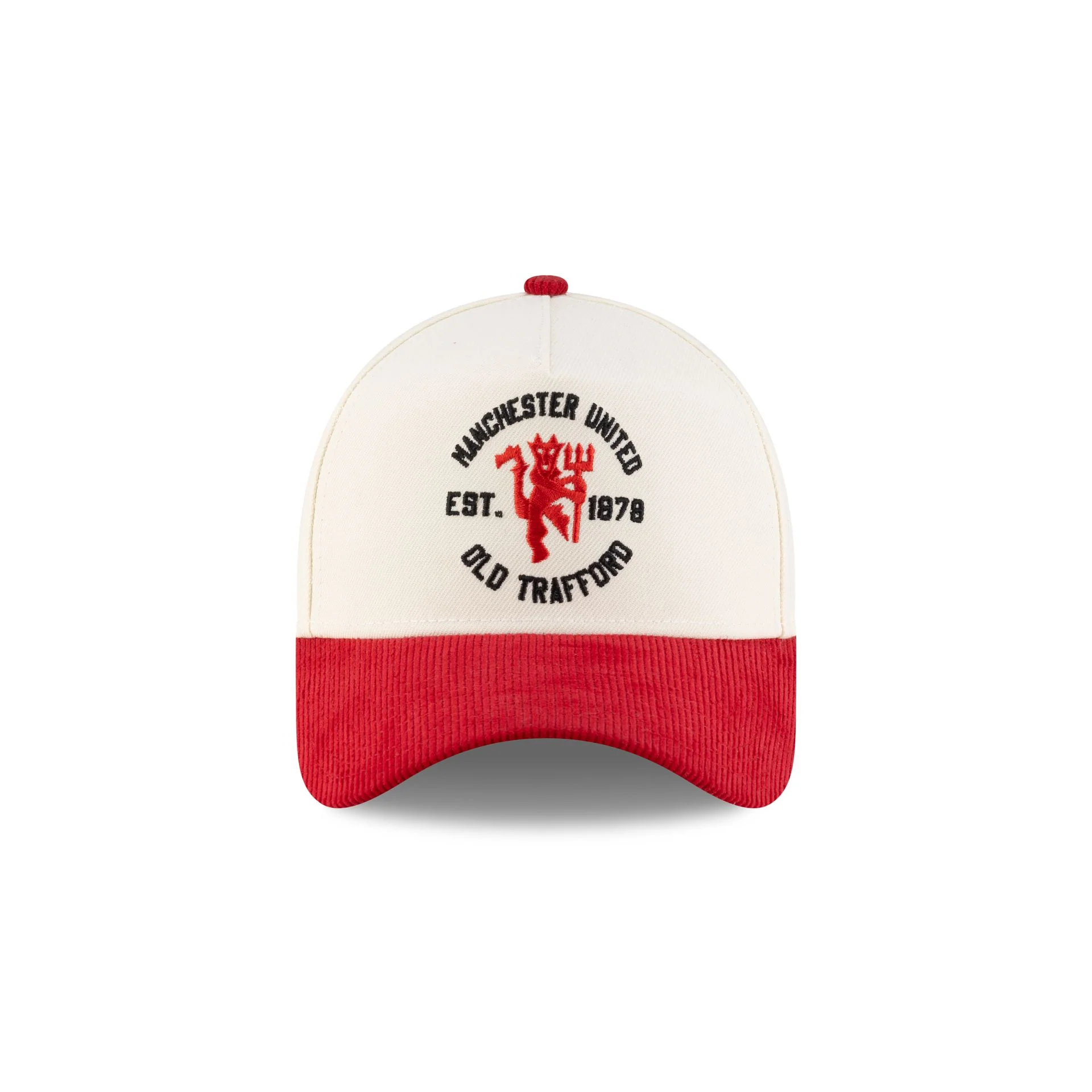 Manchester United FC Chrome White 9FORTY A-Frame Snapback Hat