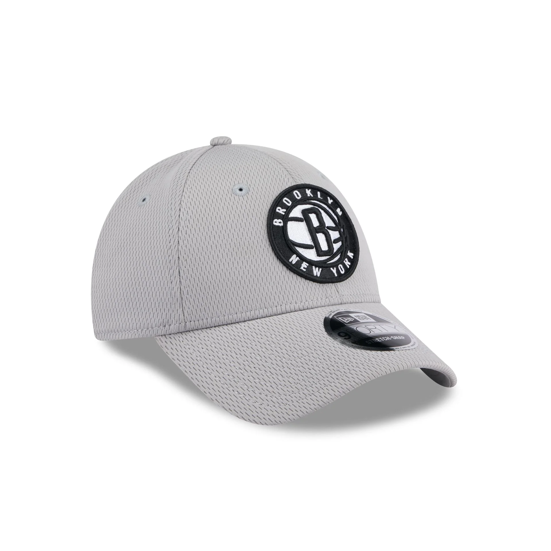 Brooklyn Nets Gray 9FORTY Stretch-Snap Hat