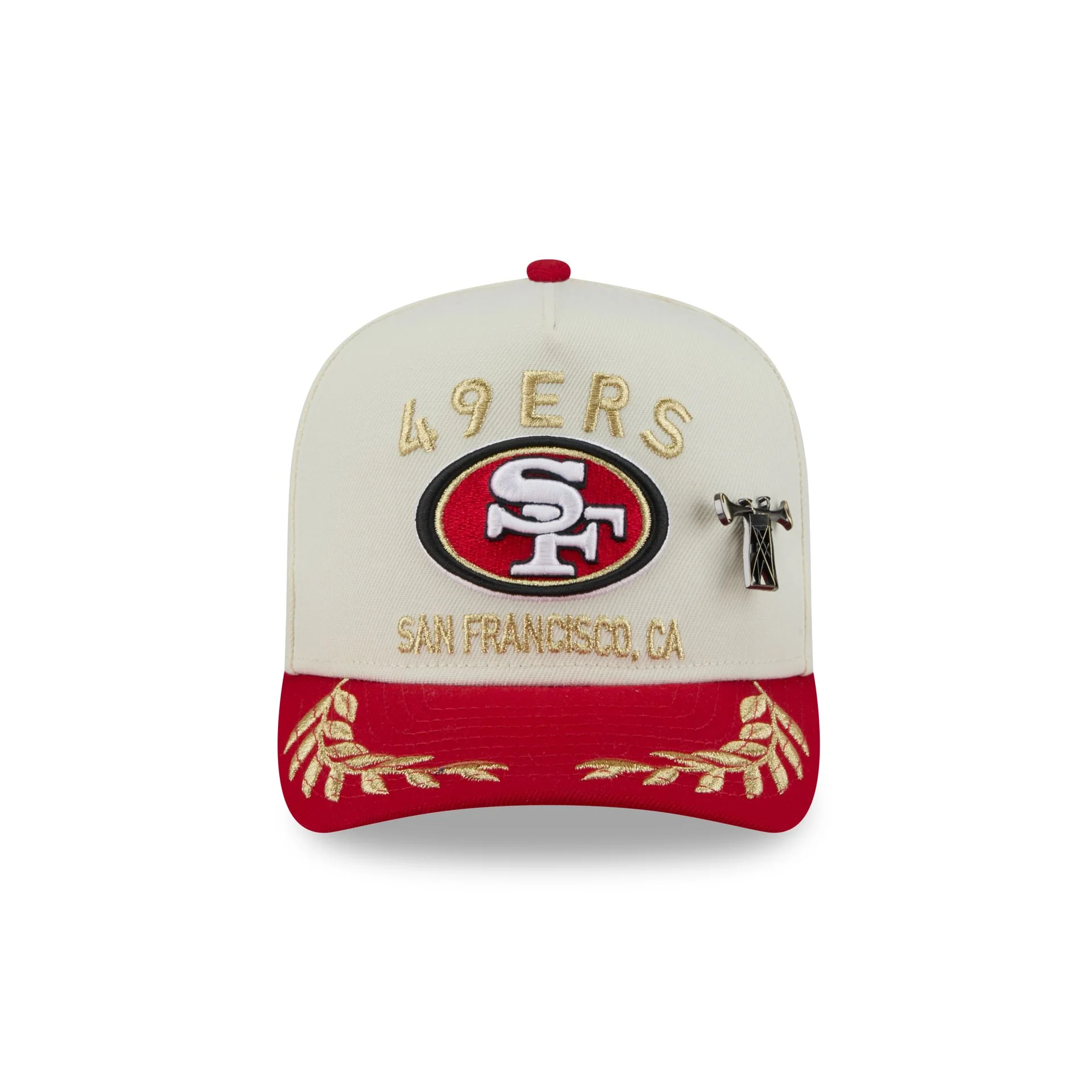 San Francisco 49ers 2025 Draft Chrome White 59FIFTY A-Frame Fitted Hat