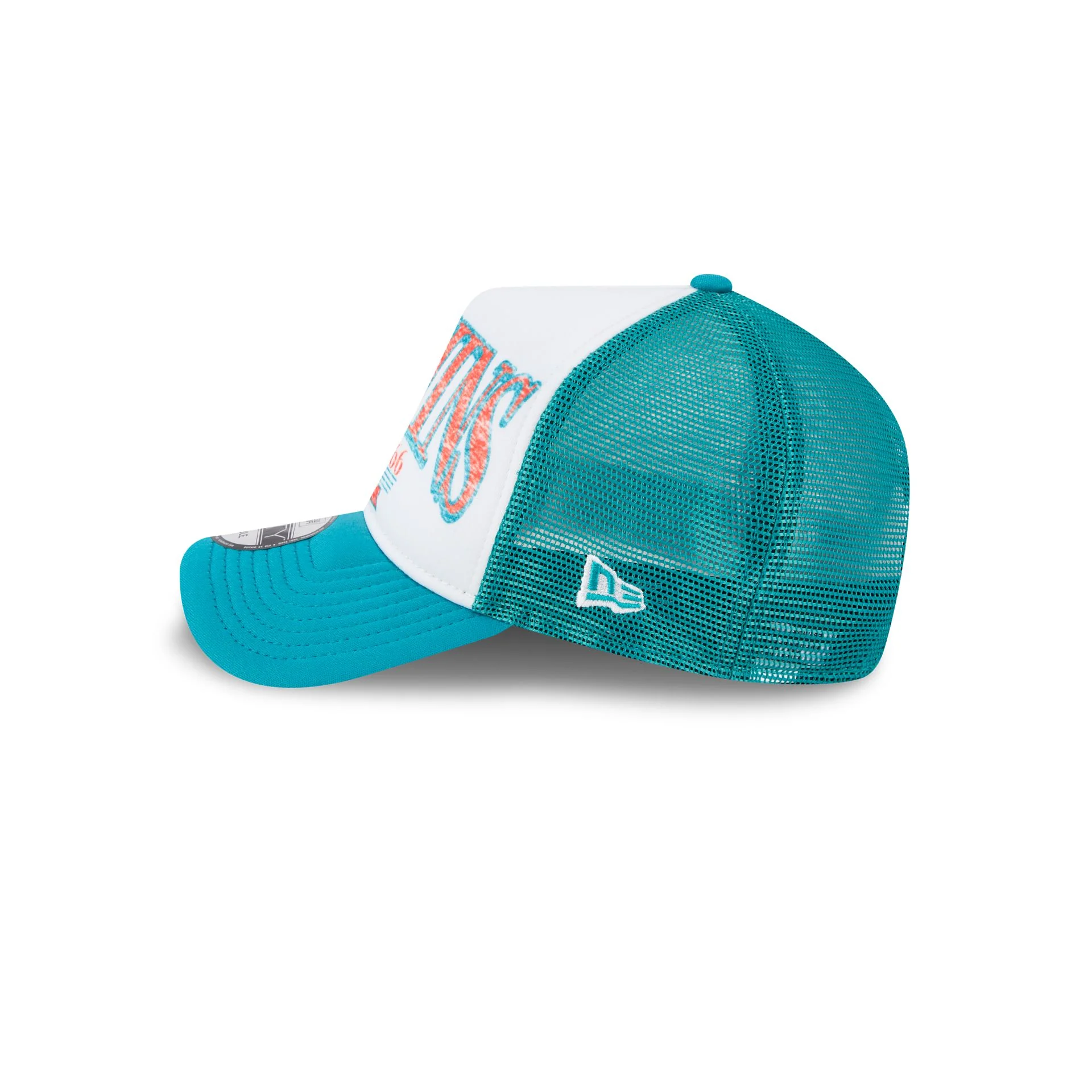 Miami Dolphins Distressed 9FORTY A-Frame Trucker Hat