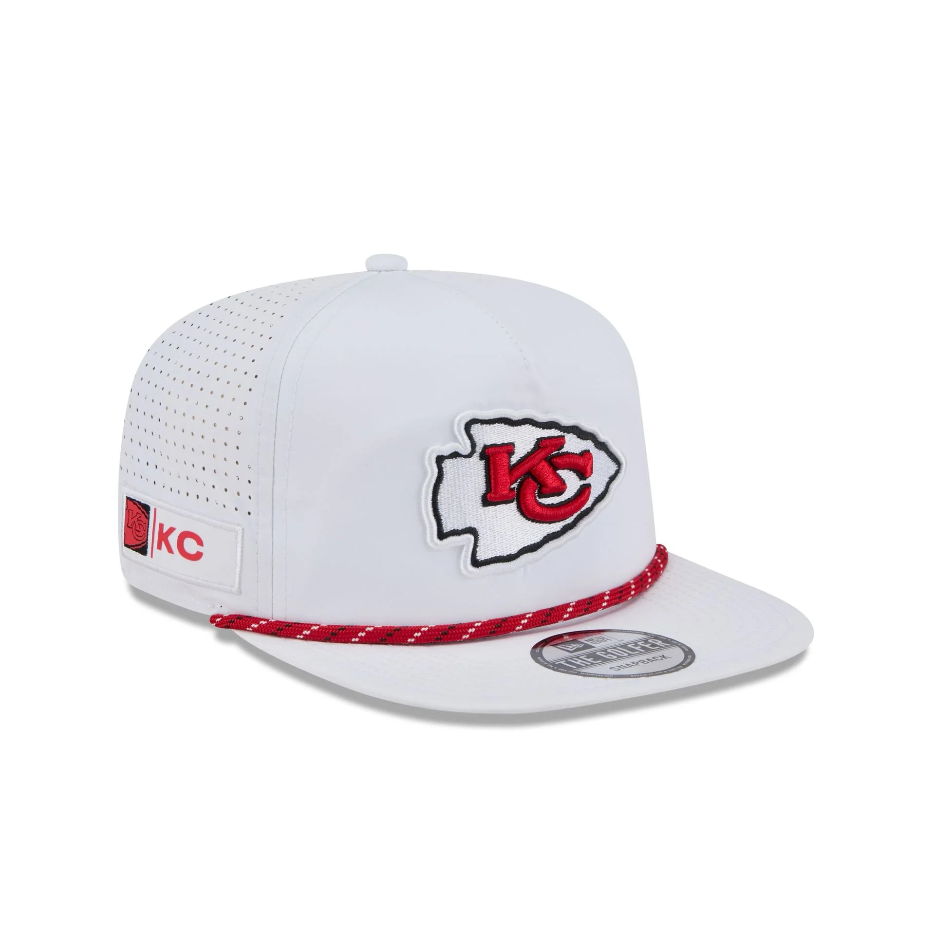 Kansas City Chiefs Optic White Performance Rope Golfer Hat