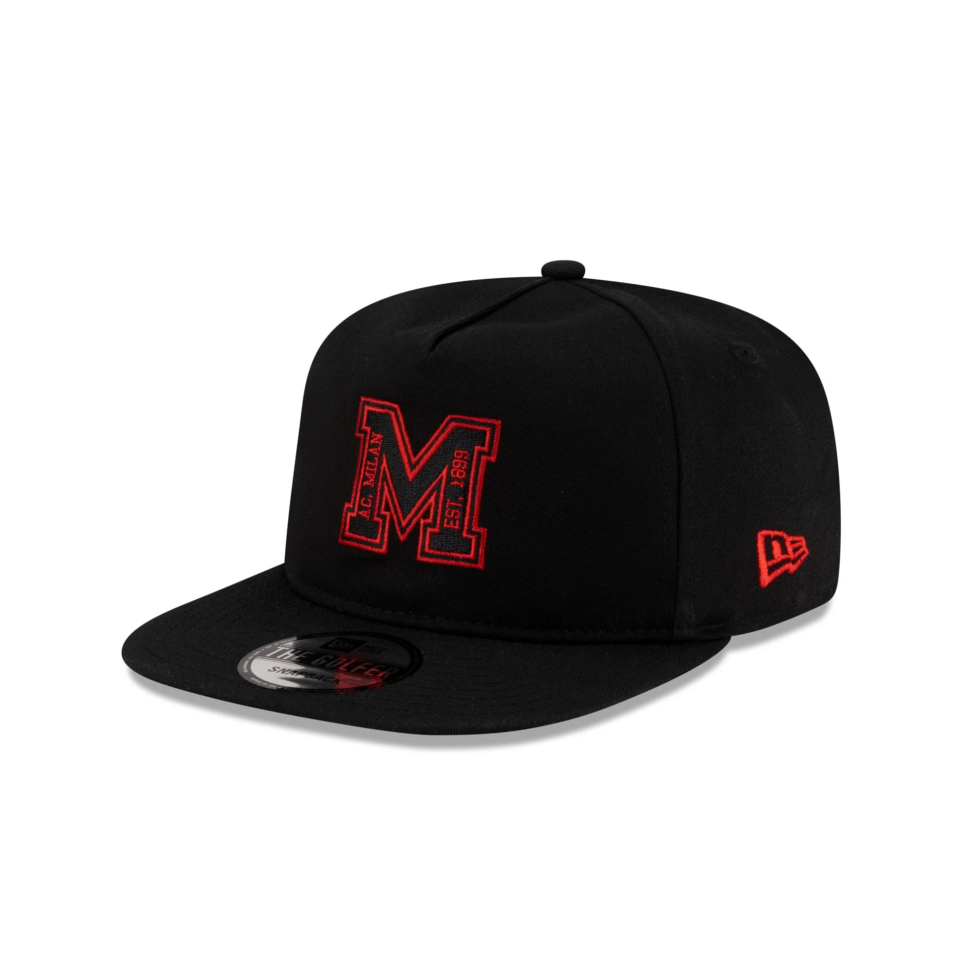 AC Milan M Logo Black Golfer Hat