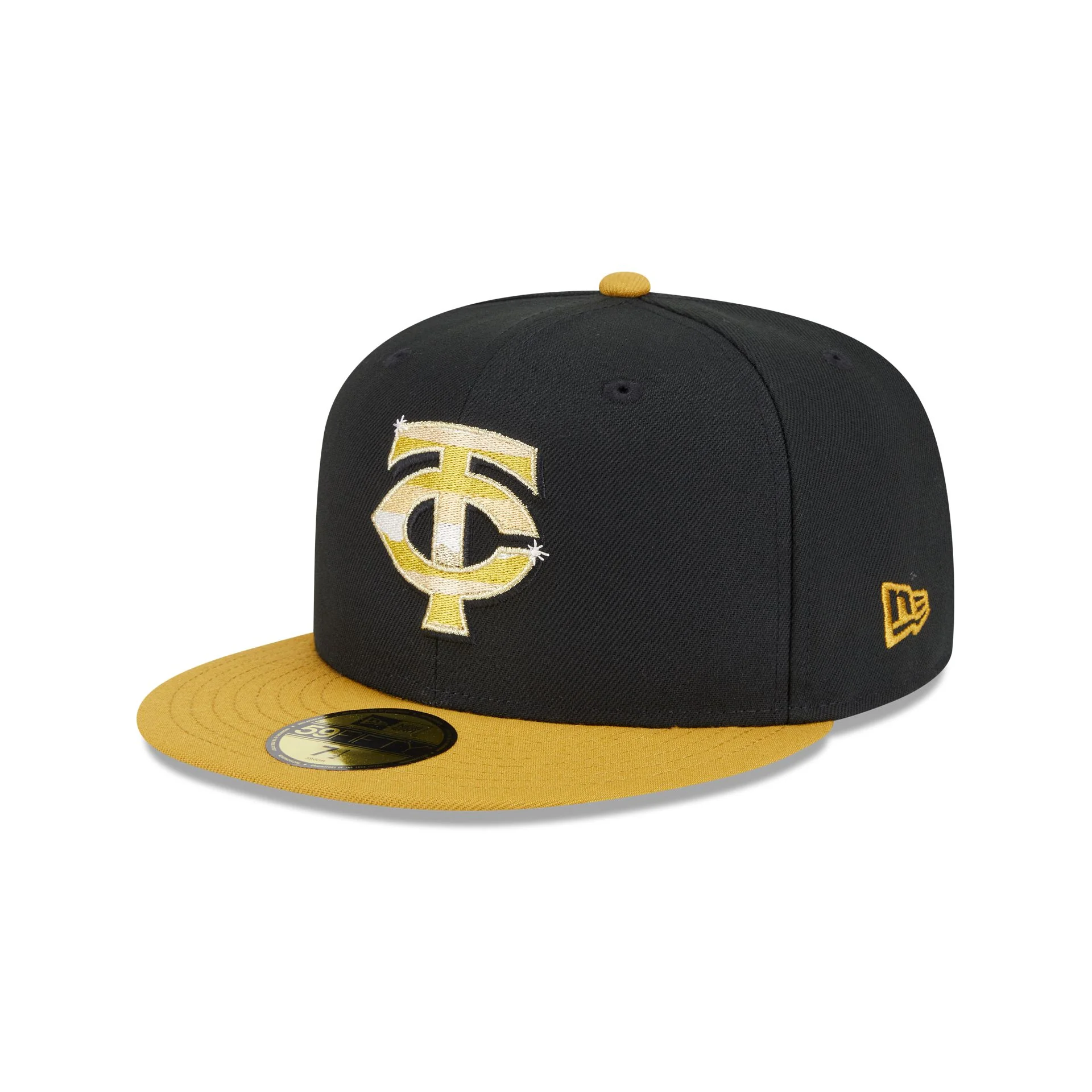 Minnesota Twins Metallic Gold Logo 59FIFTY Fitted Hat