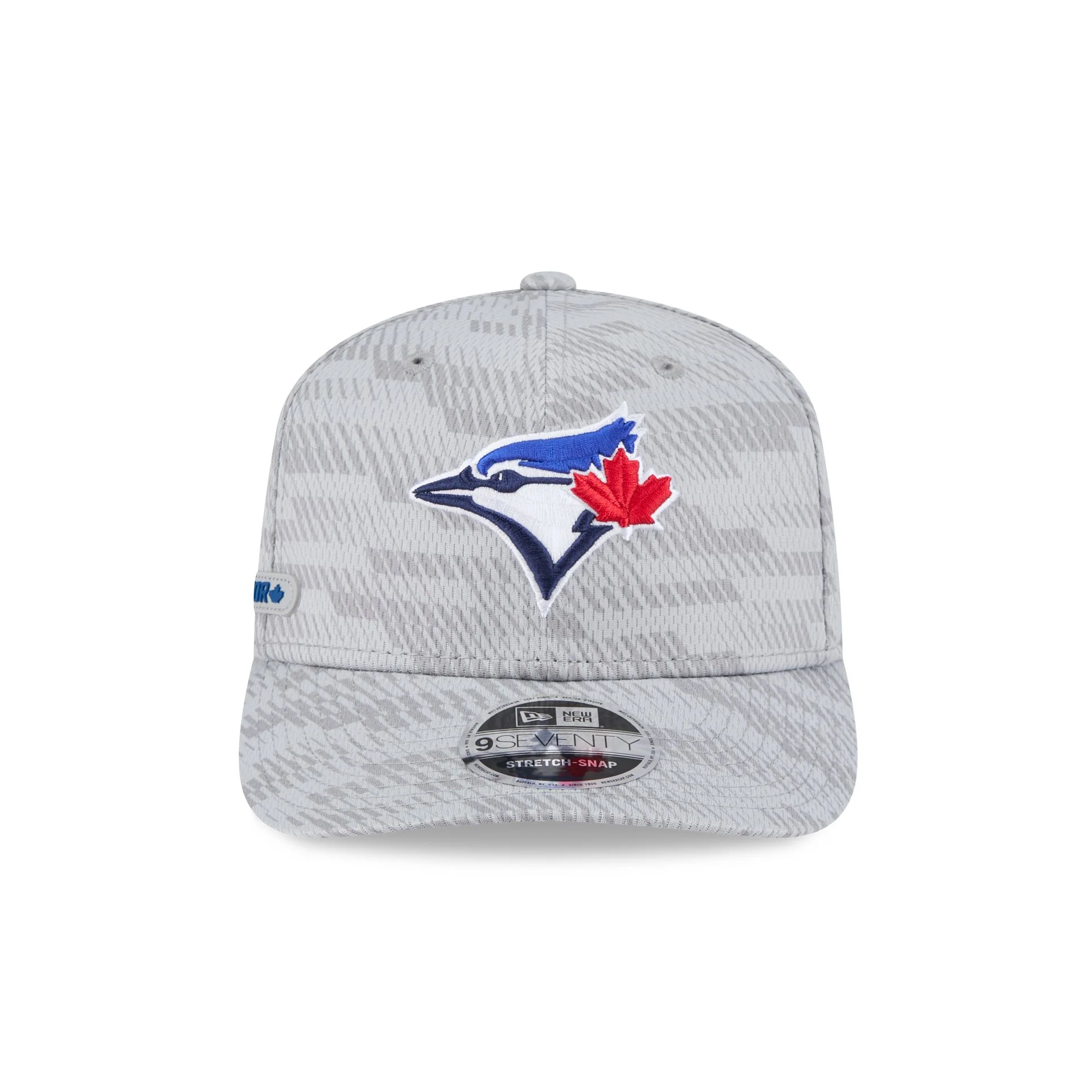 Toronto Blue Jays 2025 Clubhouse Gray 9SEVENTY Stretch-Snap Hat