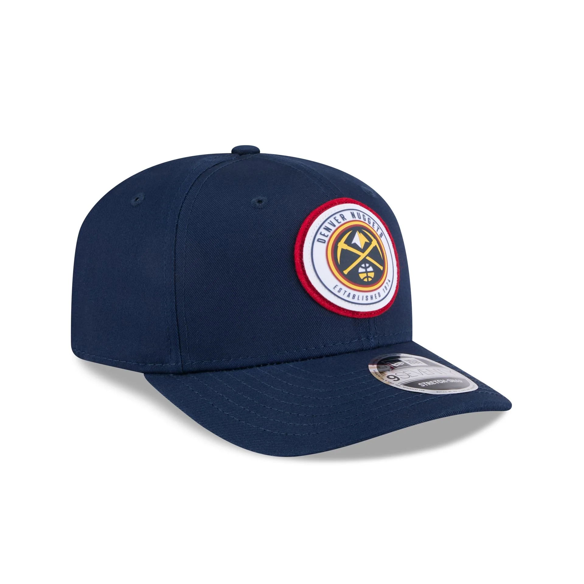 Denver Nuggets Circle Patch 9SEVENTY Stretch-Snap Hat