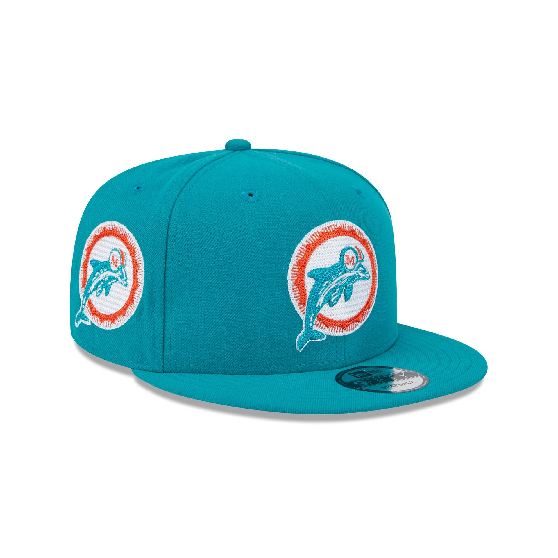 Alpha Industries x Miami Dolphins Historic Teal 9FIFTY Snapback Hat