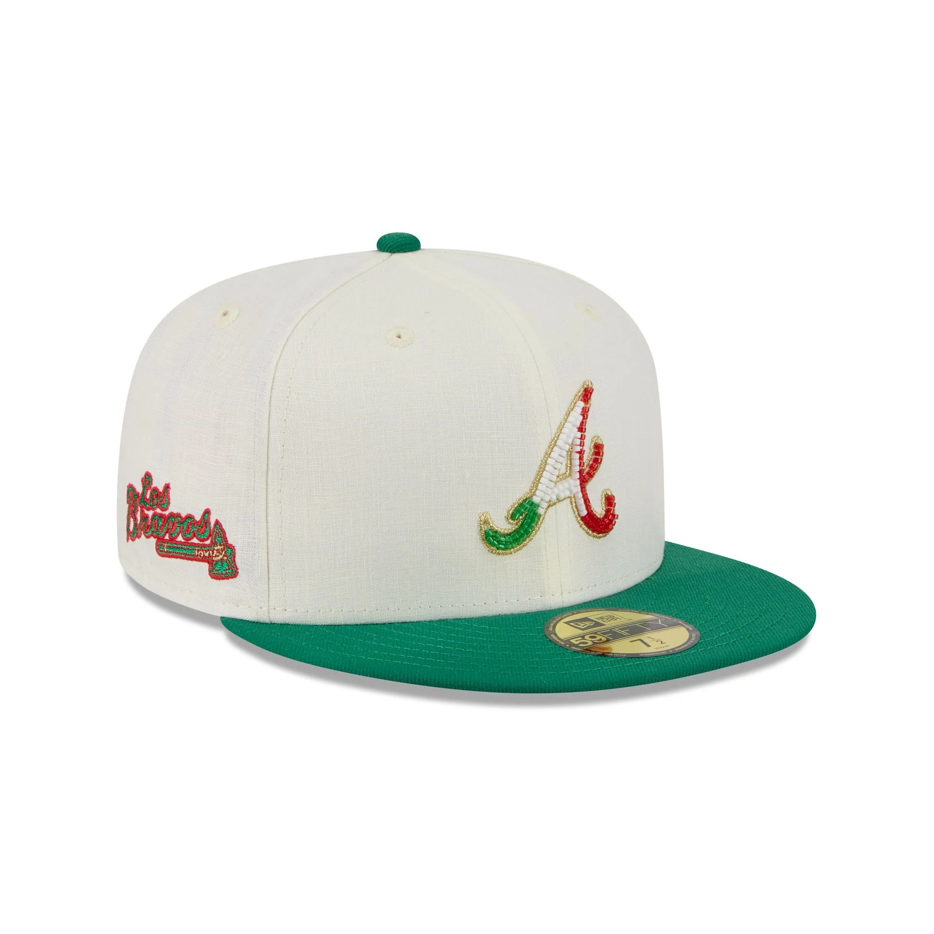 Atlanta Braves Beaded Linen 59FIFTY Fitted Hat