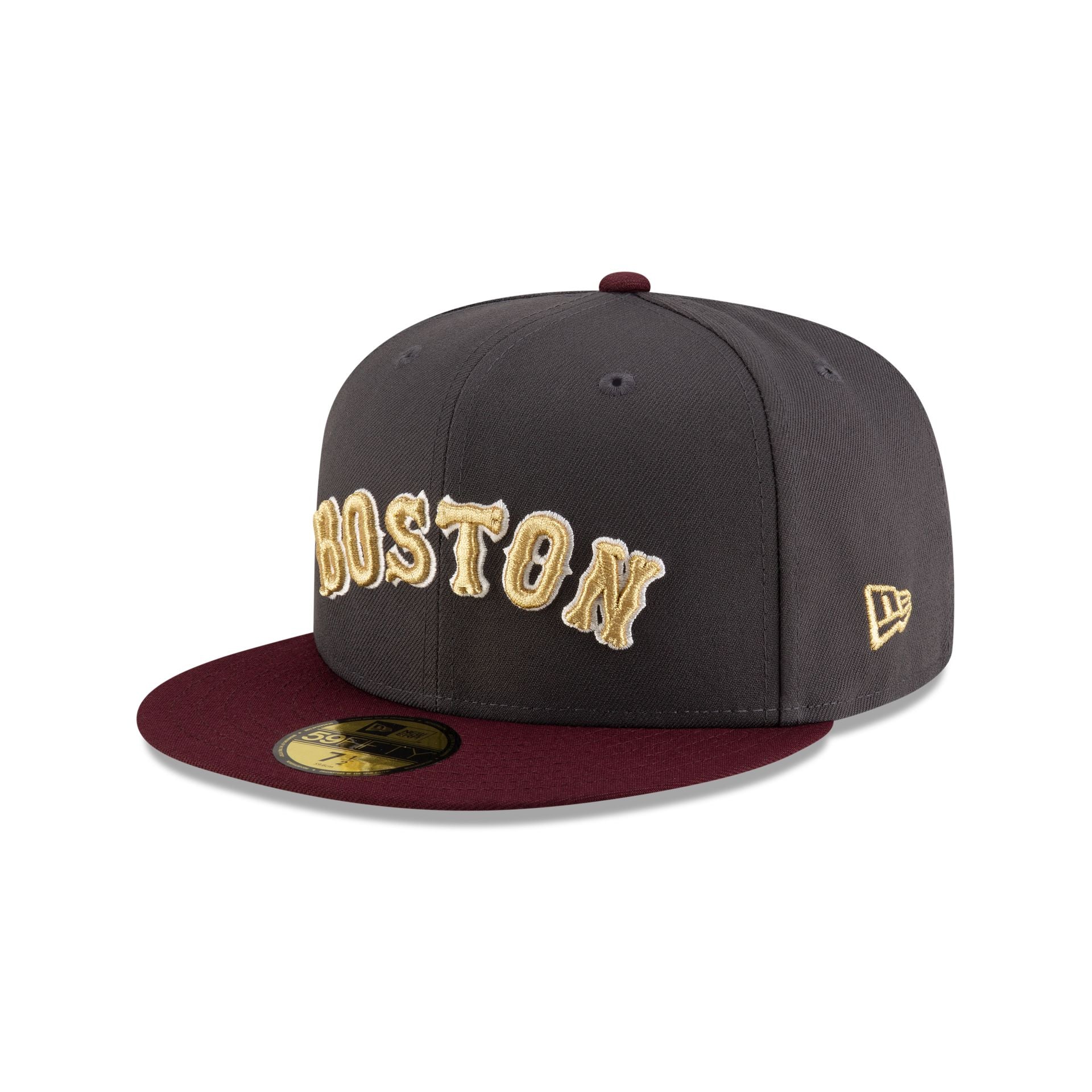 Just Caps Graphite Maroon Boston Red Sox 59FIFTY Fitted Hat