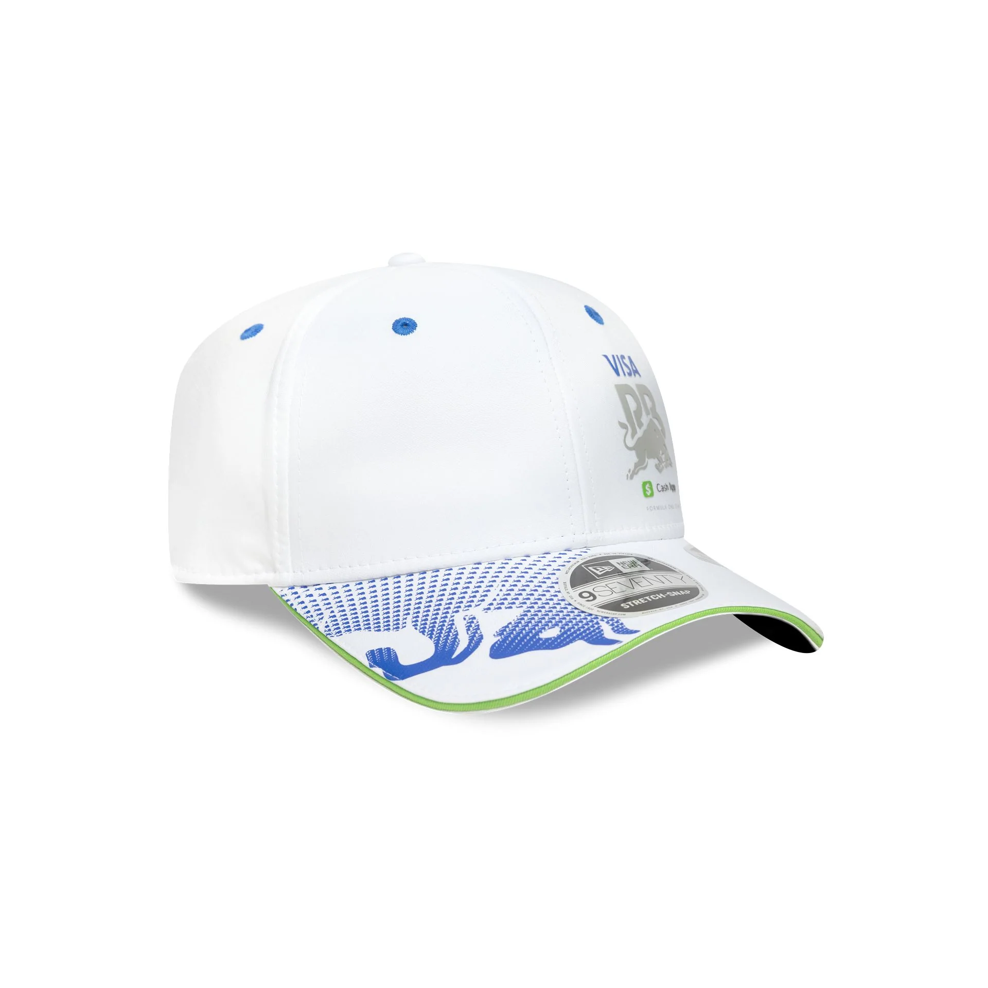 Visa Cash App Racing Bulls White 9SEVENTY Stretch-Snap Hat