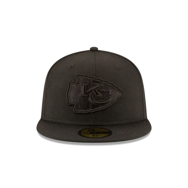 Kansas City Chiefs Black On Black 59FIFTY Fitted Hat