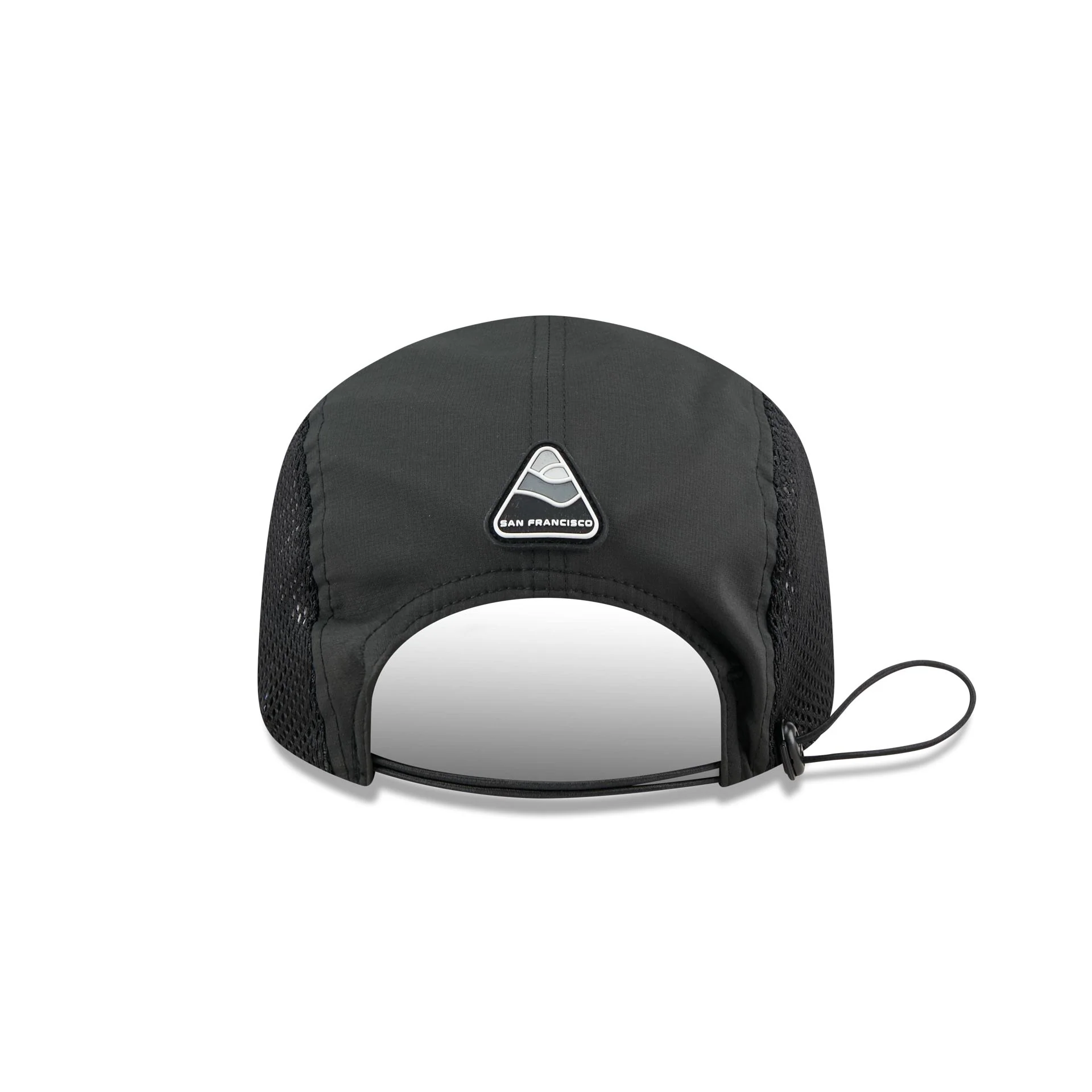 San Francisco 49ers Black Poly Runner Adjustable Hat