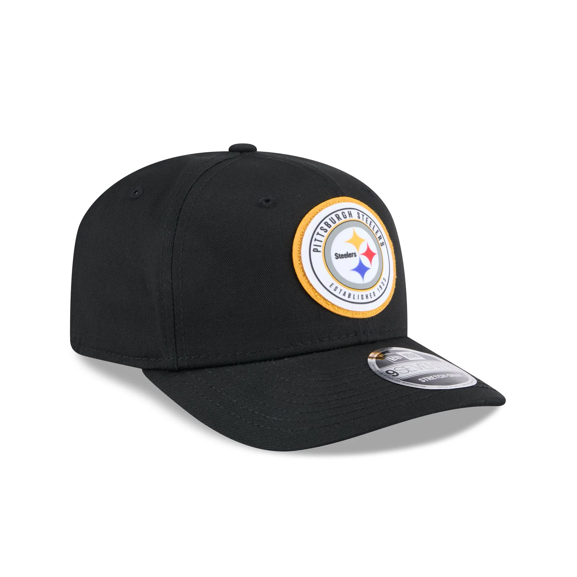 Pittsburgh Steelers Circle Patch 9SEVENTY Stretch-Snap Hat