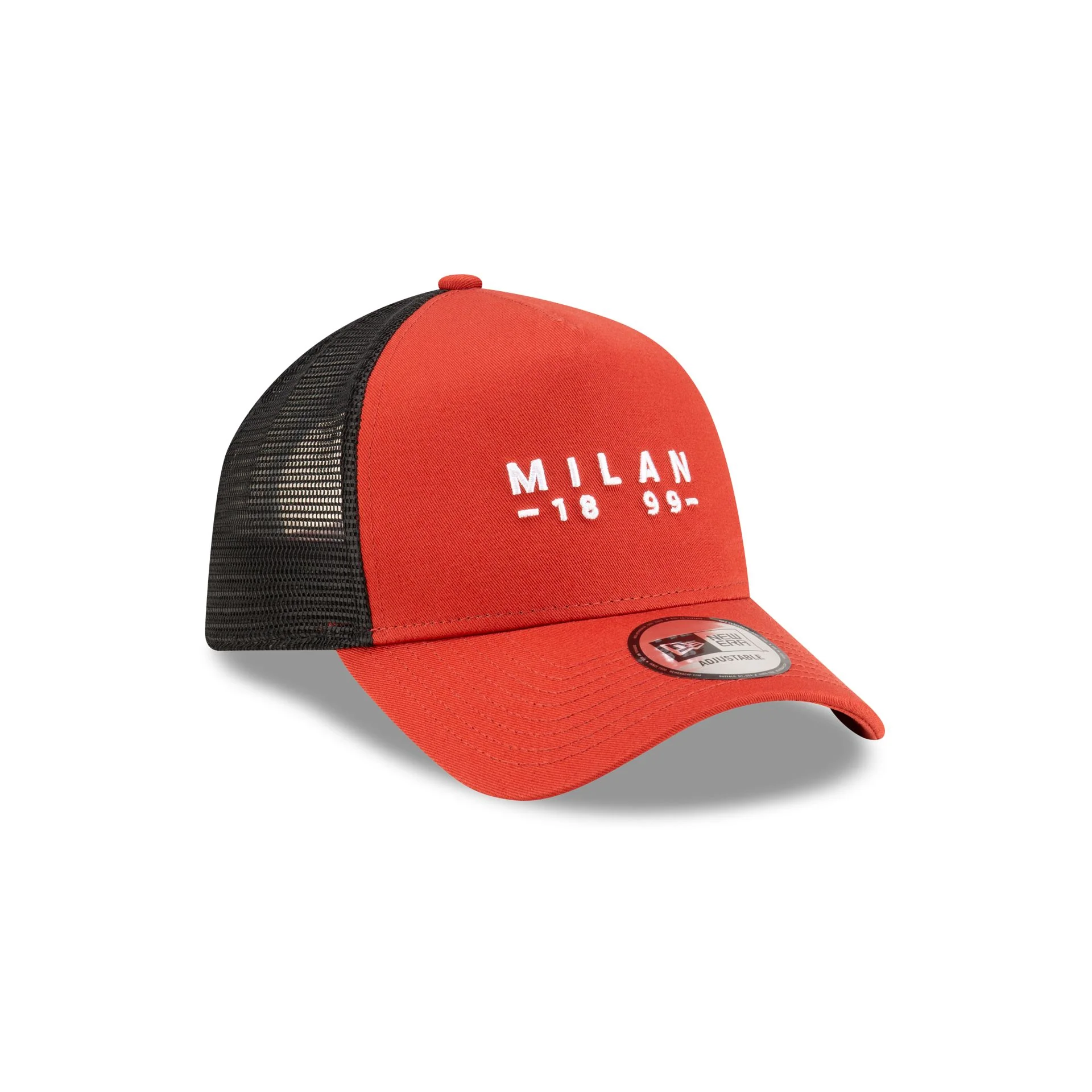 AC Milan Seasonal Wordmark Copper 9FORTY A-Frame Trucker Hat