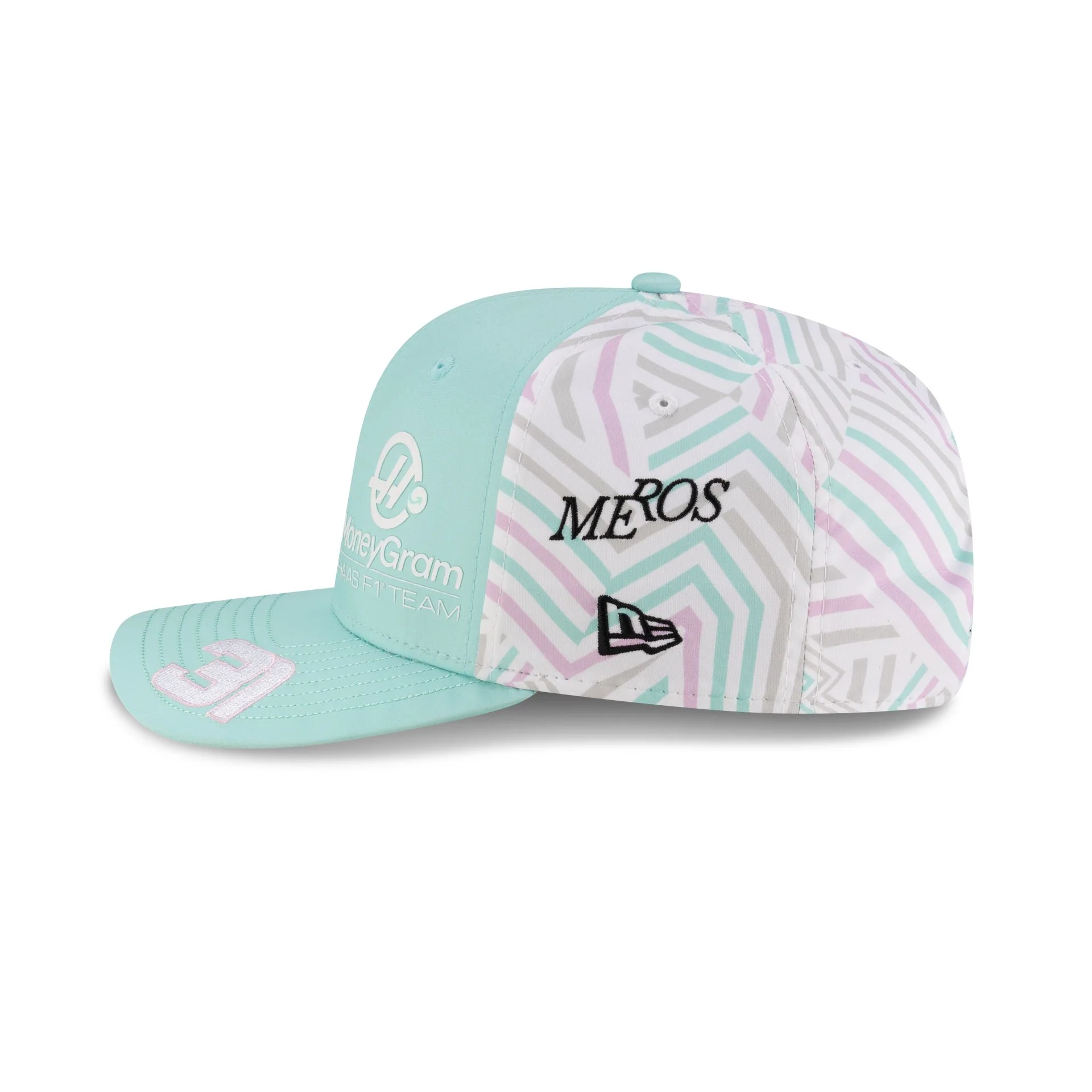 2025 Miami Race Special MoneyGram Haas F1 Team Esteban Ocon 9SEVENTY Stretch-Snap Hat