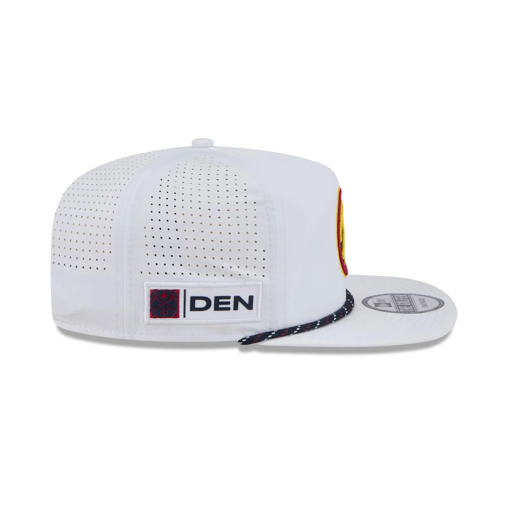 Denver Nuggets Optic White Performance Rope Golfer Hat