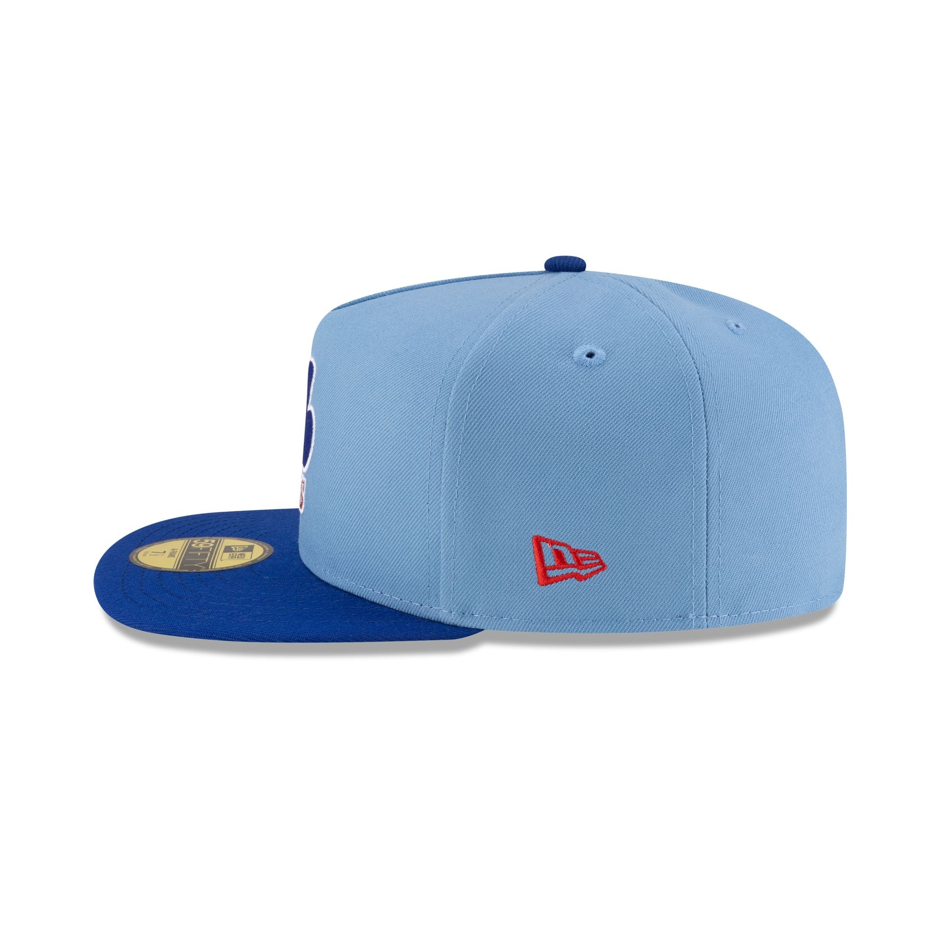 Just Caps Sky Blue Montreal Expos 59FIFTY A-Frame Fitted Hat