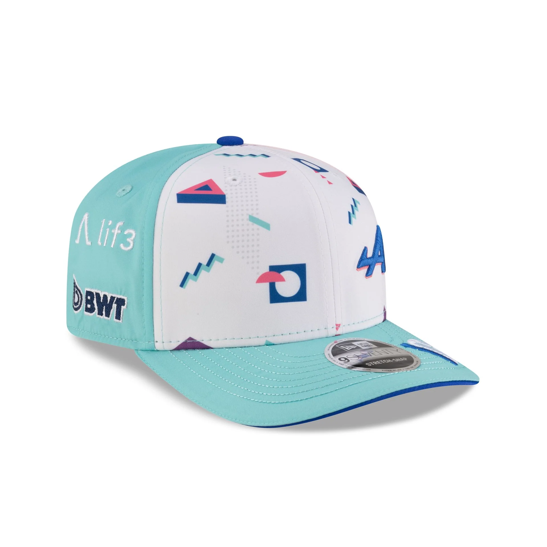 2025 Miami Race Special BWT Alpine F1 Team Pierre Gasly 9SEVENTY Stretch-Snap Hat