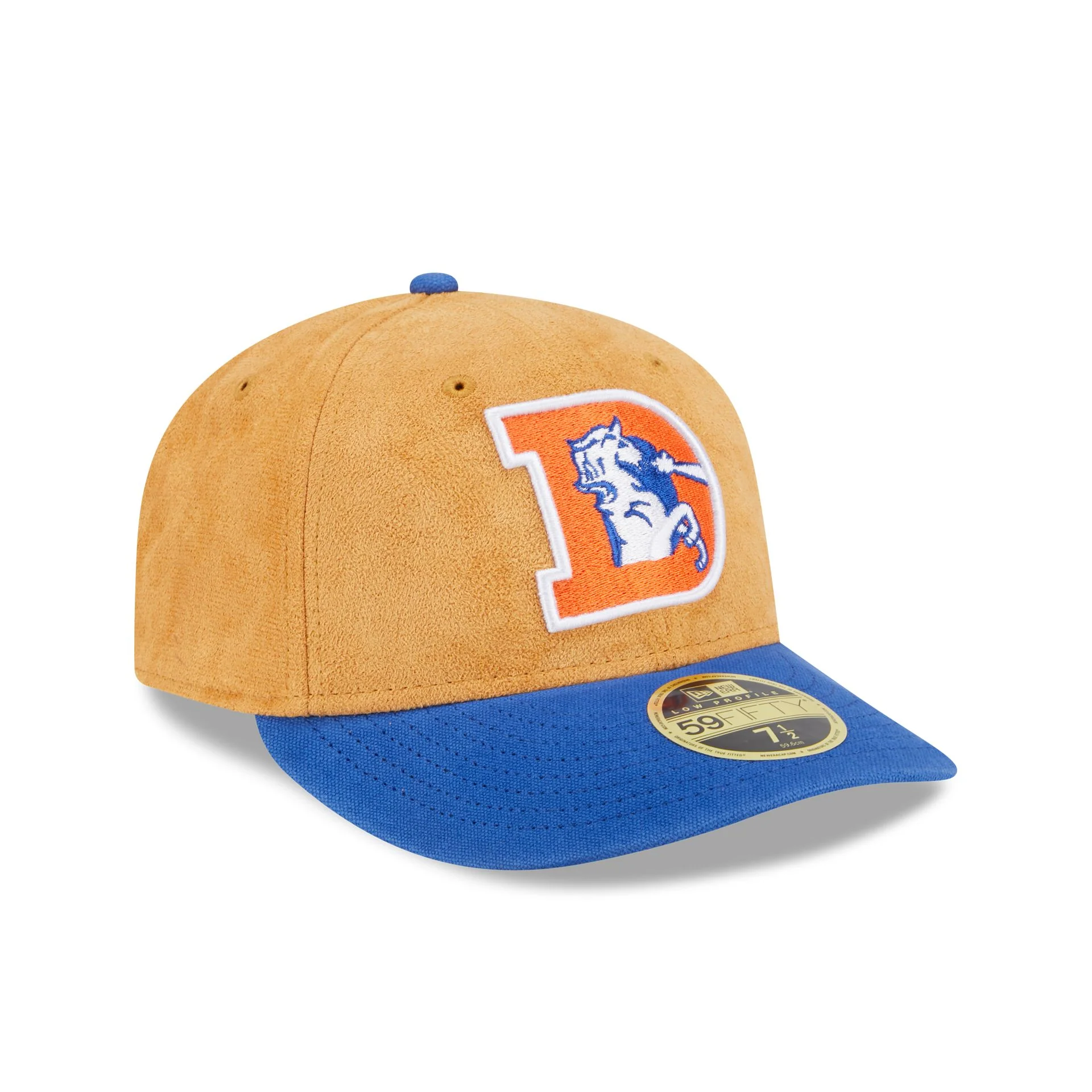 Denver Broncos Tan Texture Low Profile 59FIFTY Fitted Hat
