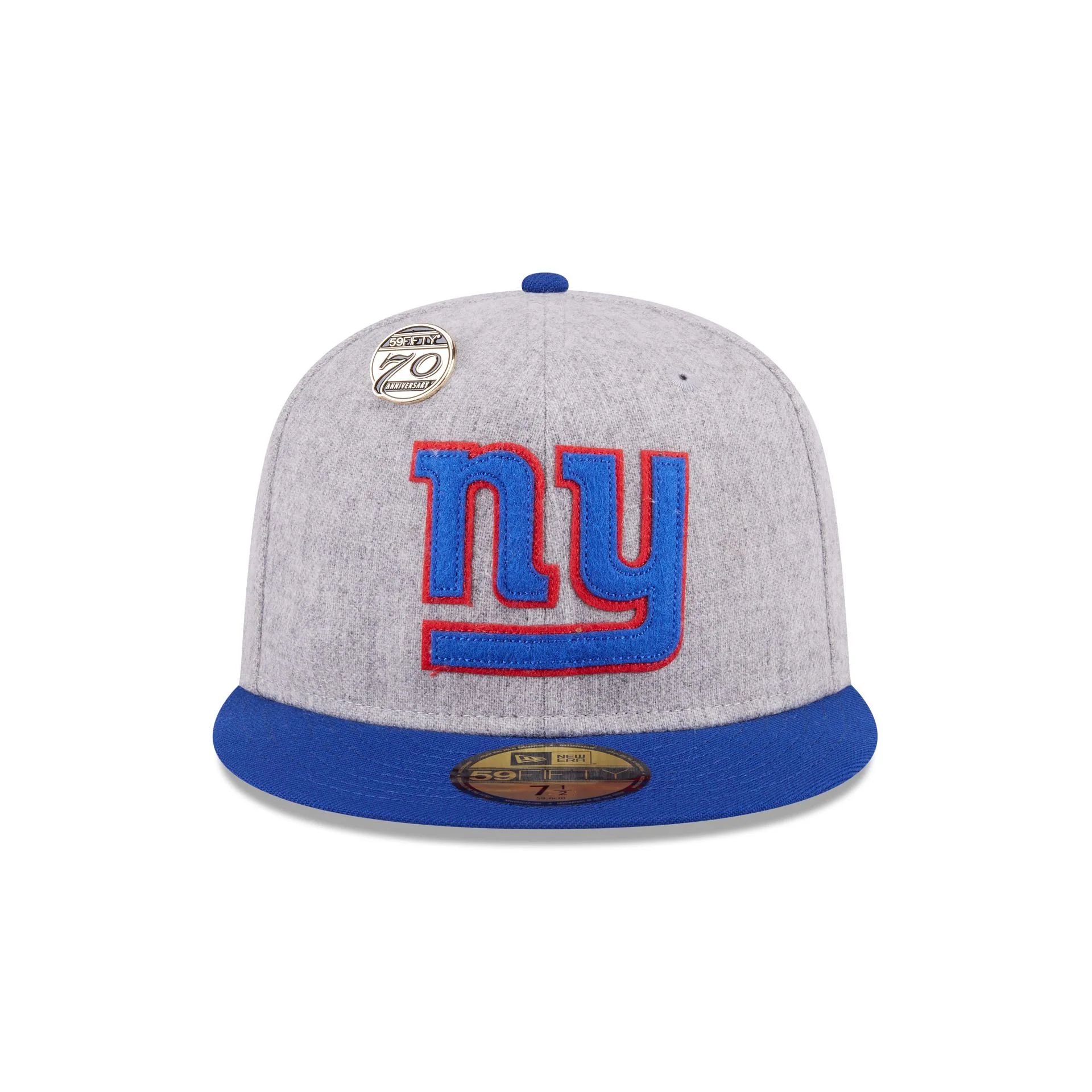 New York Giants 70th Anniversary Gray 59FIFTY Fitted Hat