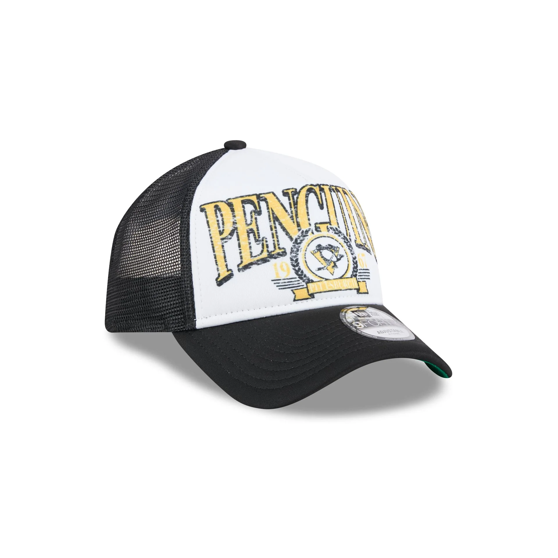 Pittsburgh Penguins Distressed 9FORTY A-Frame Trucker Hat