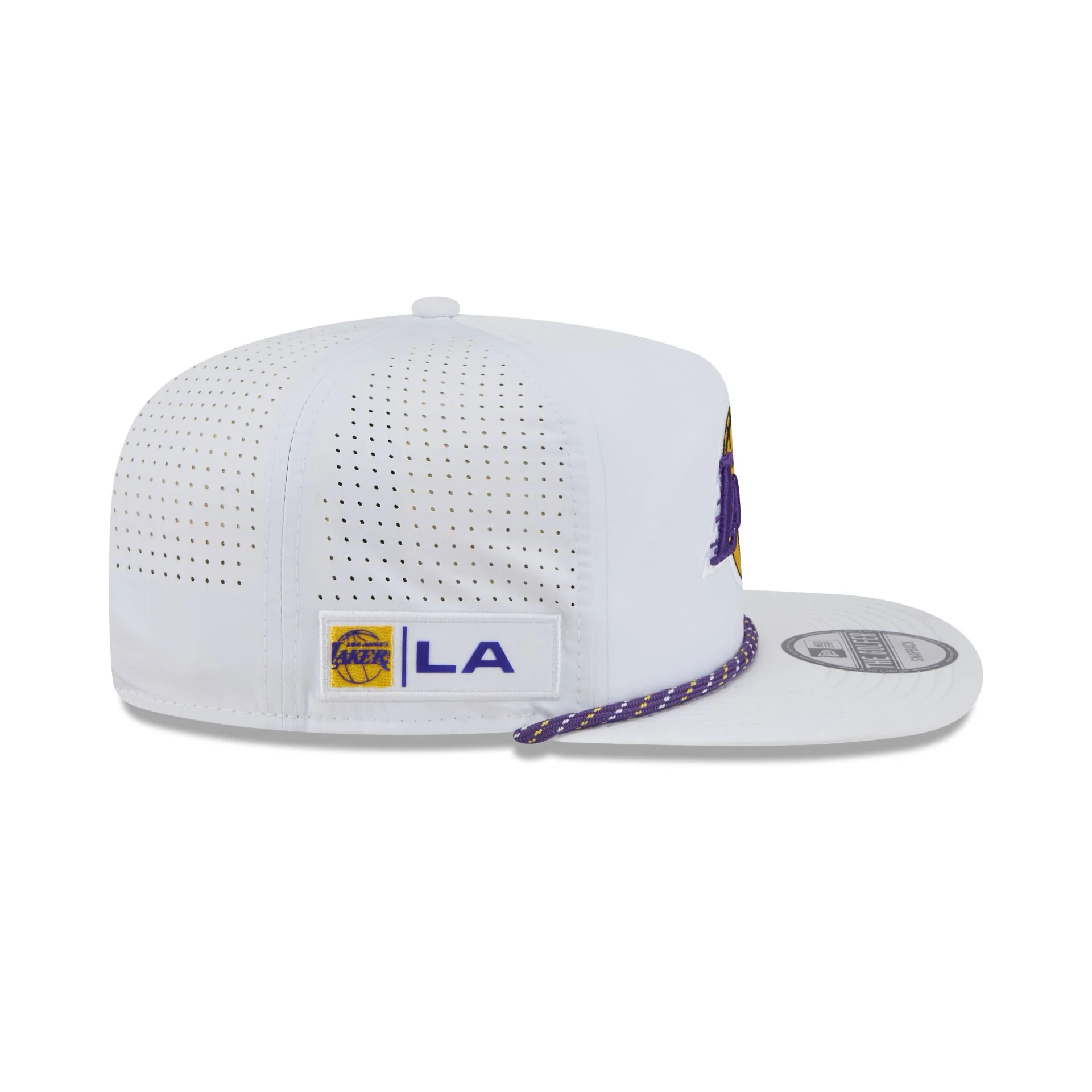 Los Angeles Lakers Optic White Performance Rope Golfer Hat