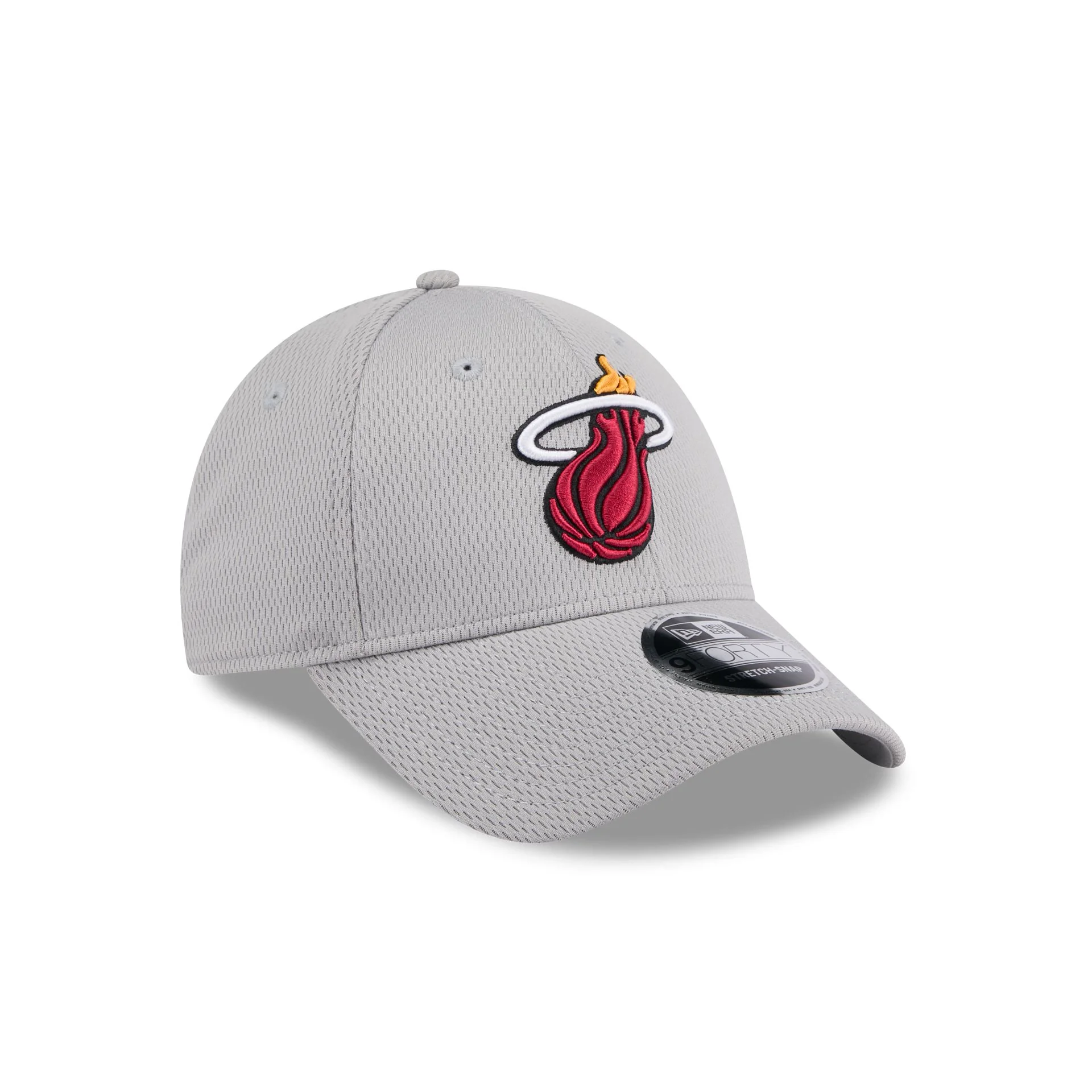 Miami Heat Gray 9FORTY Stretch-Snap Hat