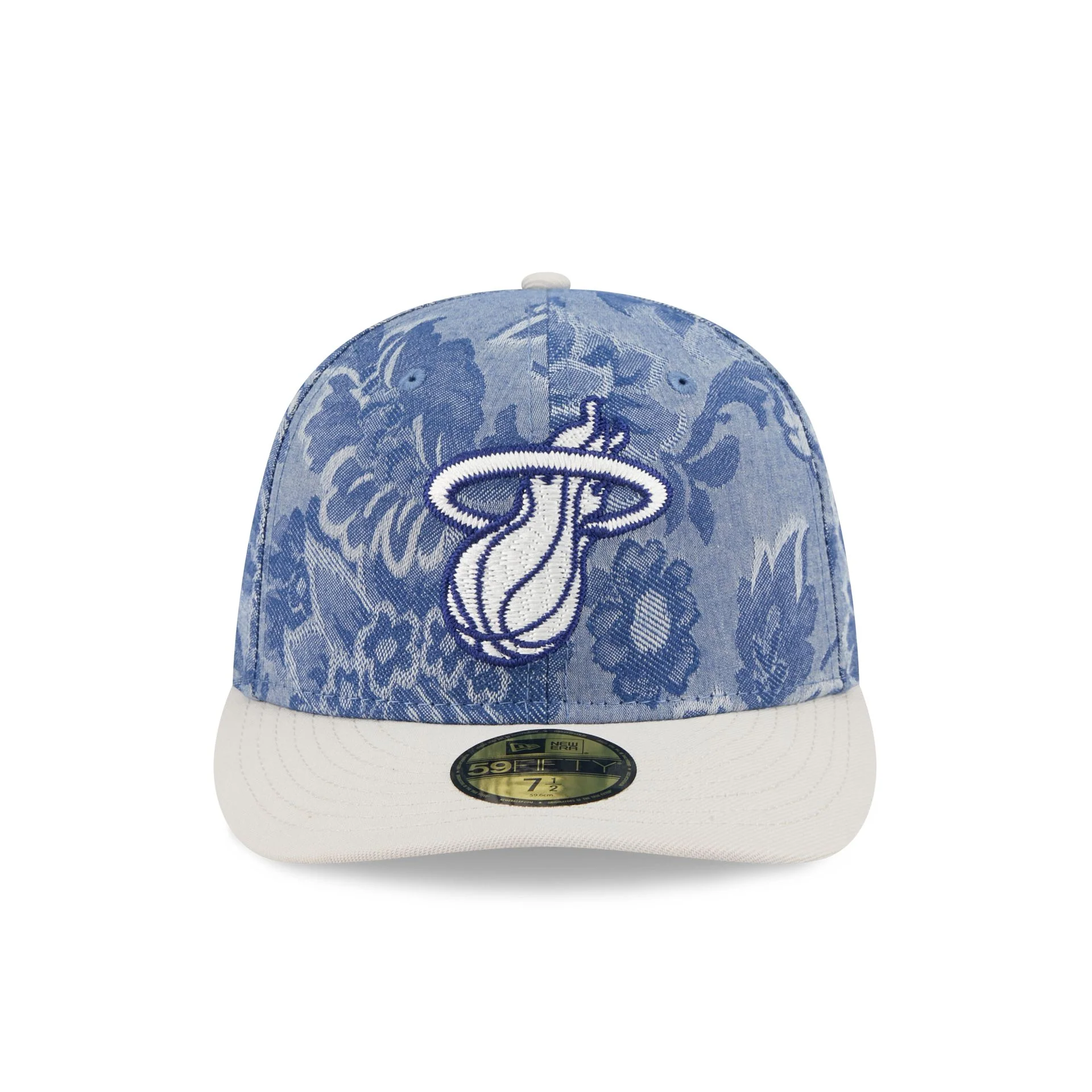 Miami Heat Two-Tone Denim 59FIFTY Fitted Hat