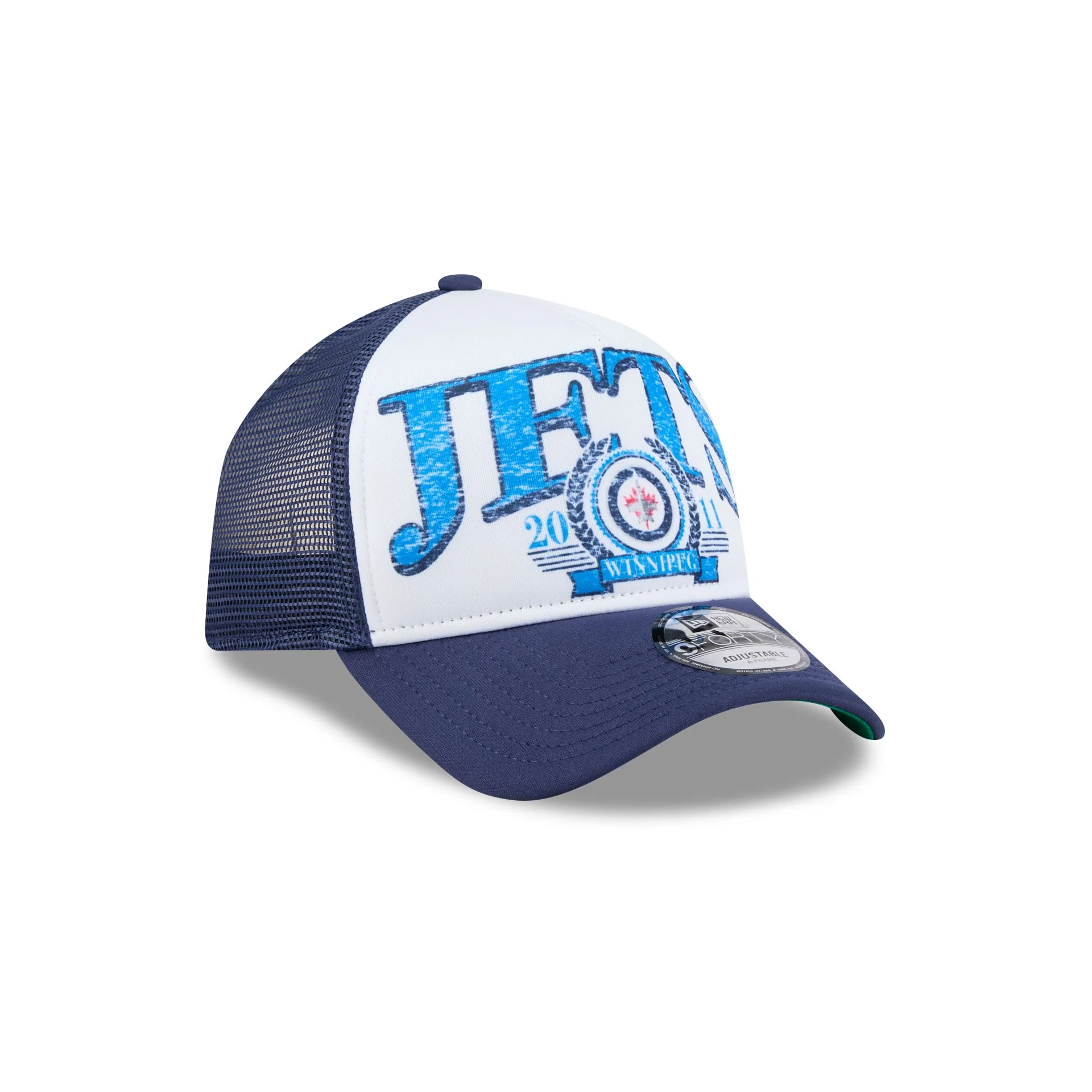Winnipeg Jets Distressed 9FORTY A-Frame Trucker Hat