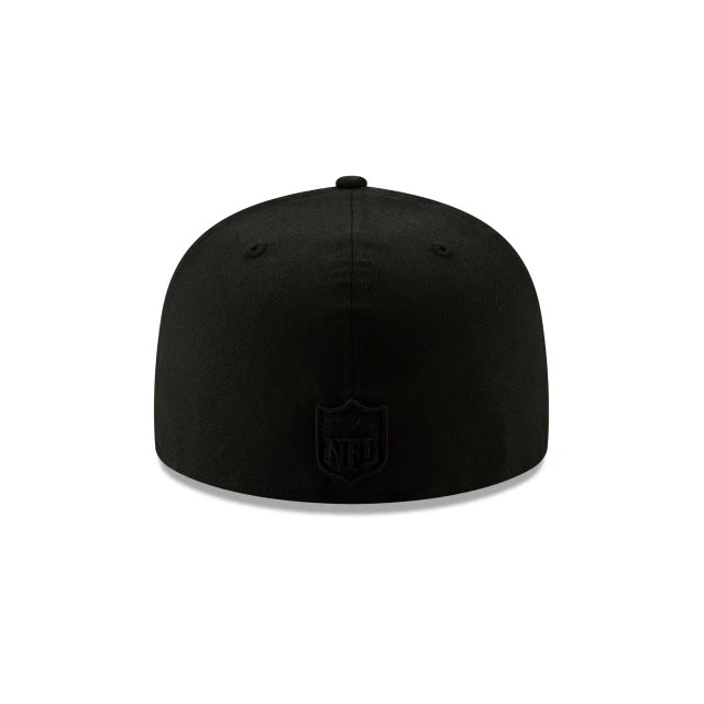 New York Jets Basic Black On Black 59FIFTY Fitted Hat